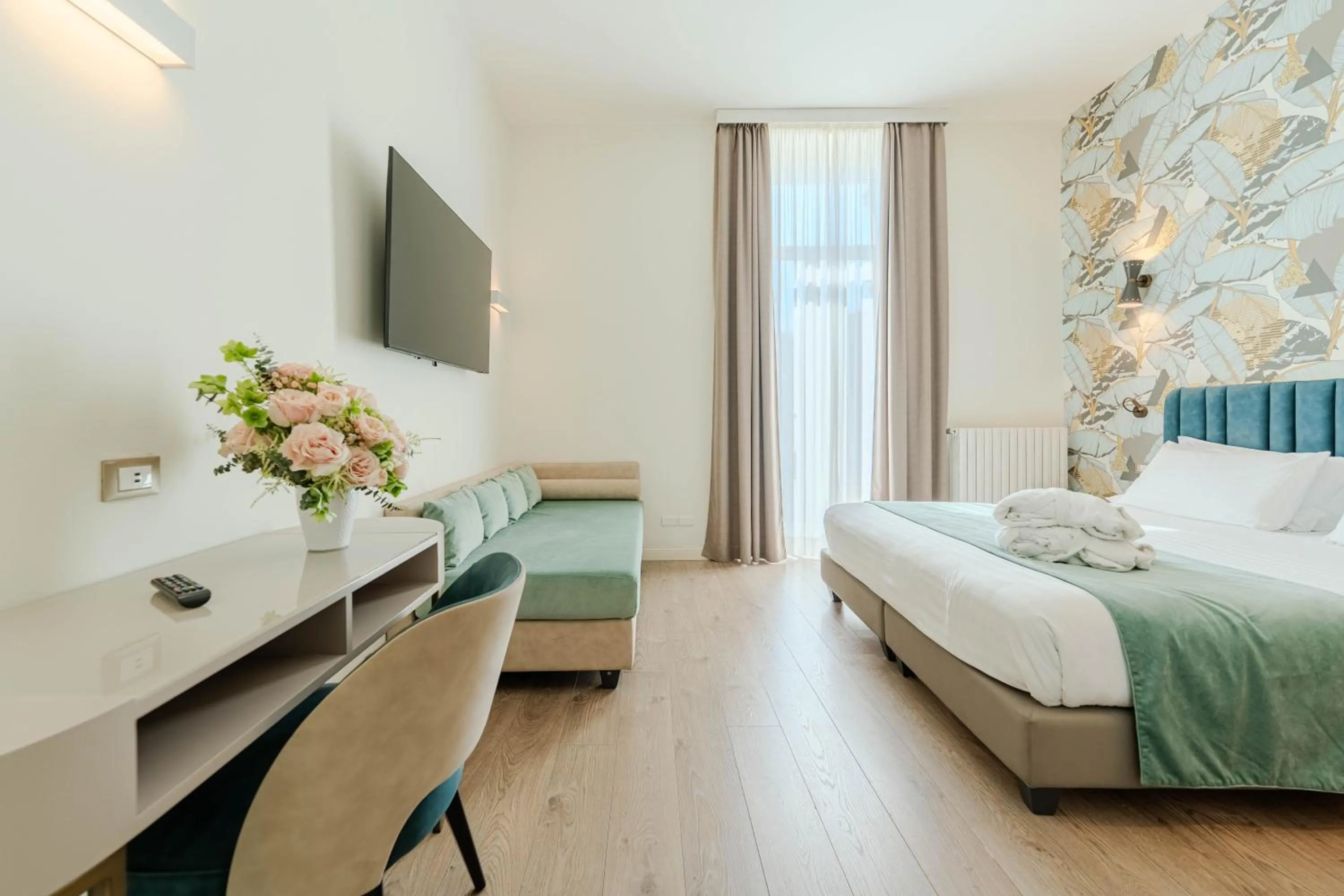 Bed in Lolli Palace Hotel