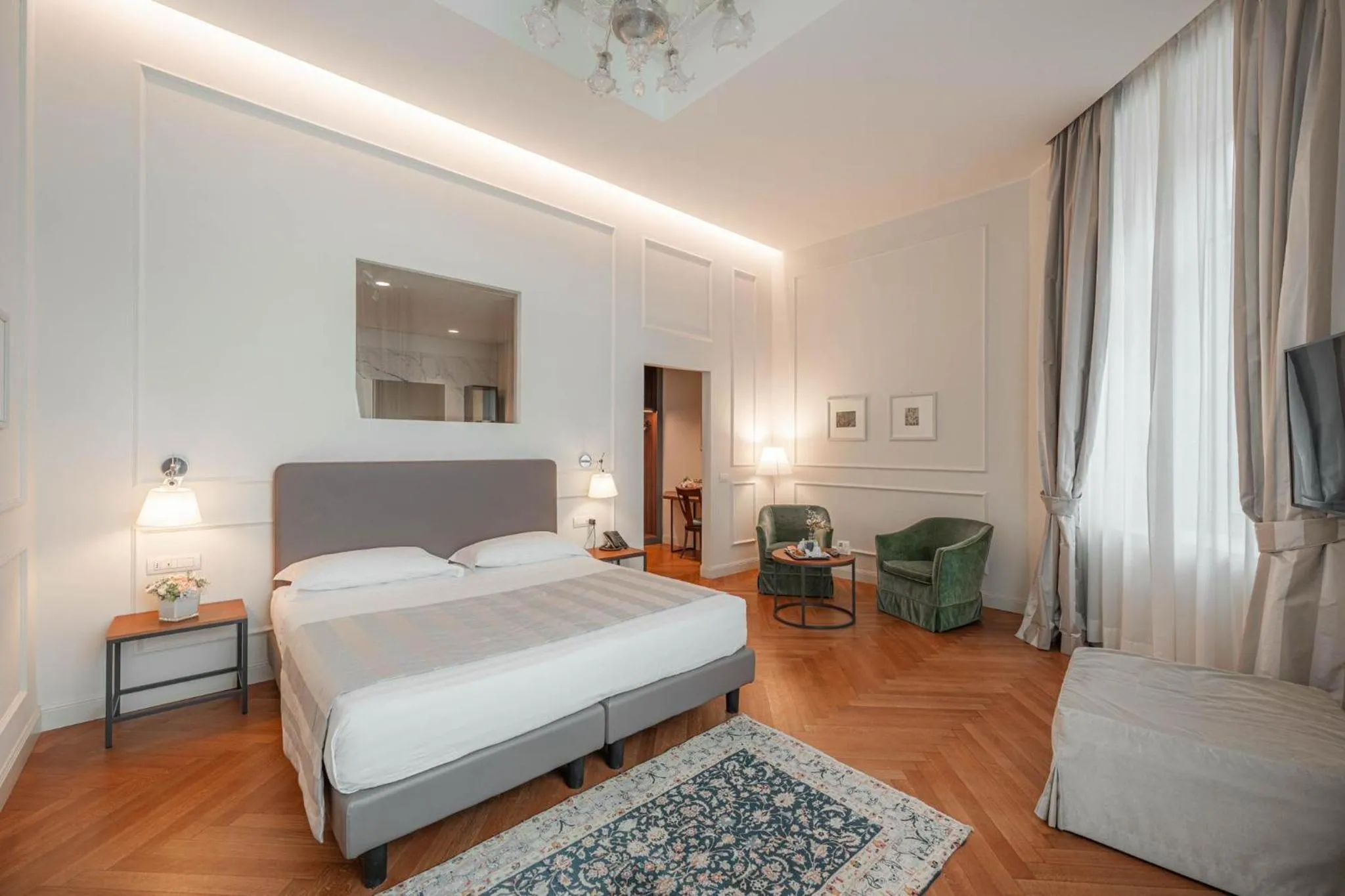 Bed in Lolli Palace Hotel