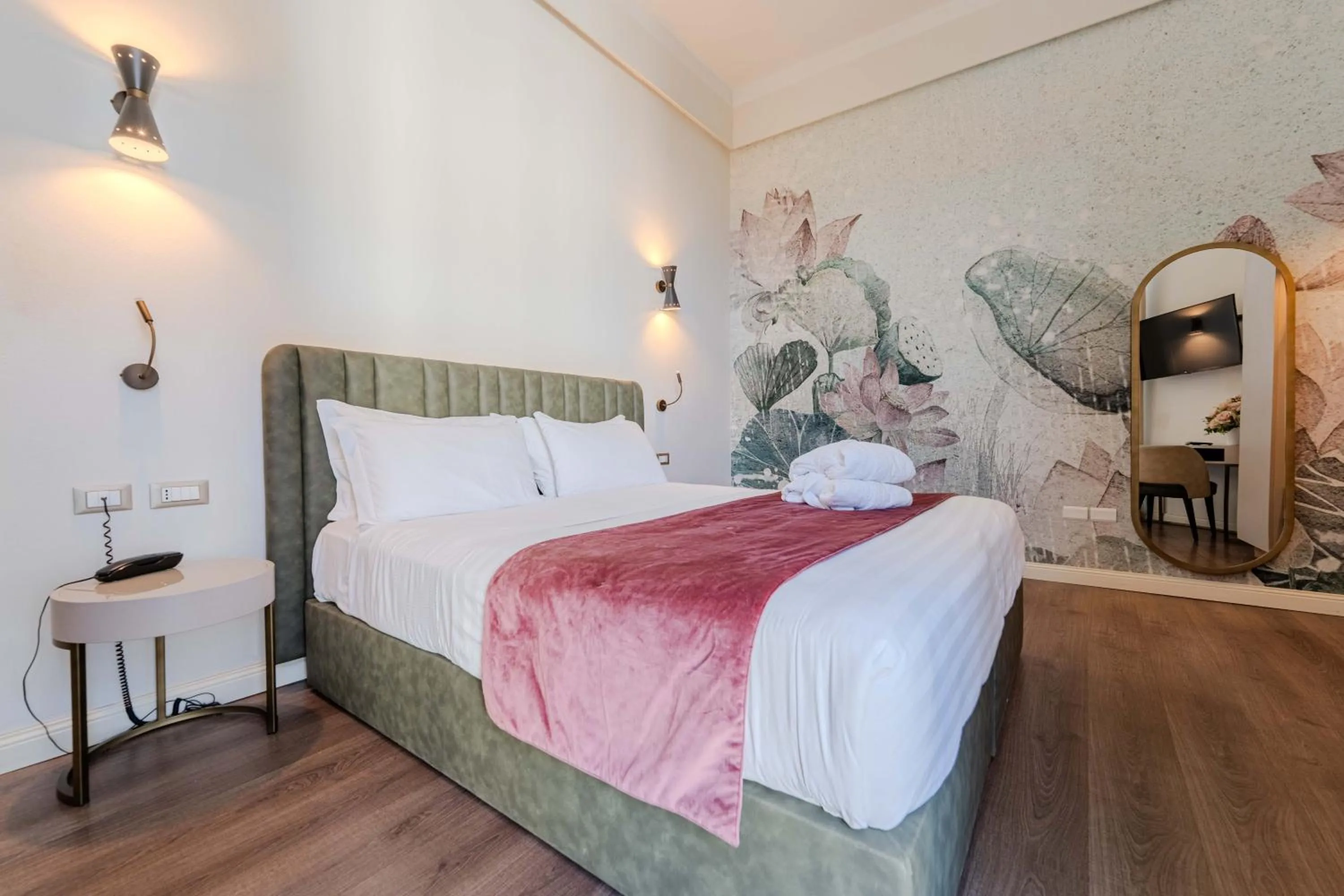 Bed in Lolli Palace Hotel