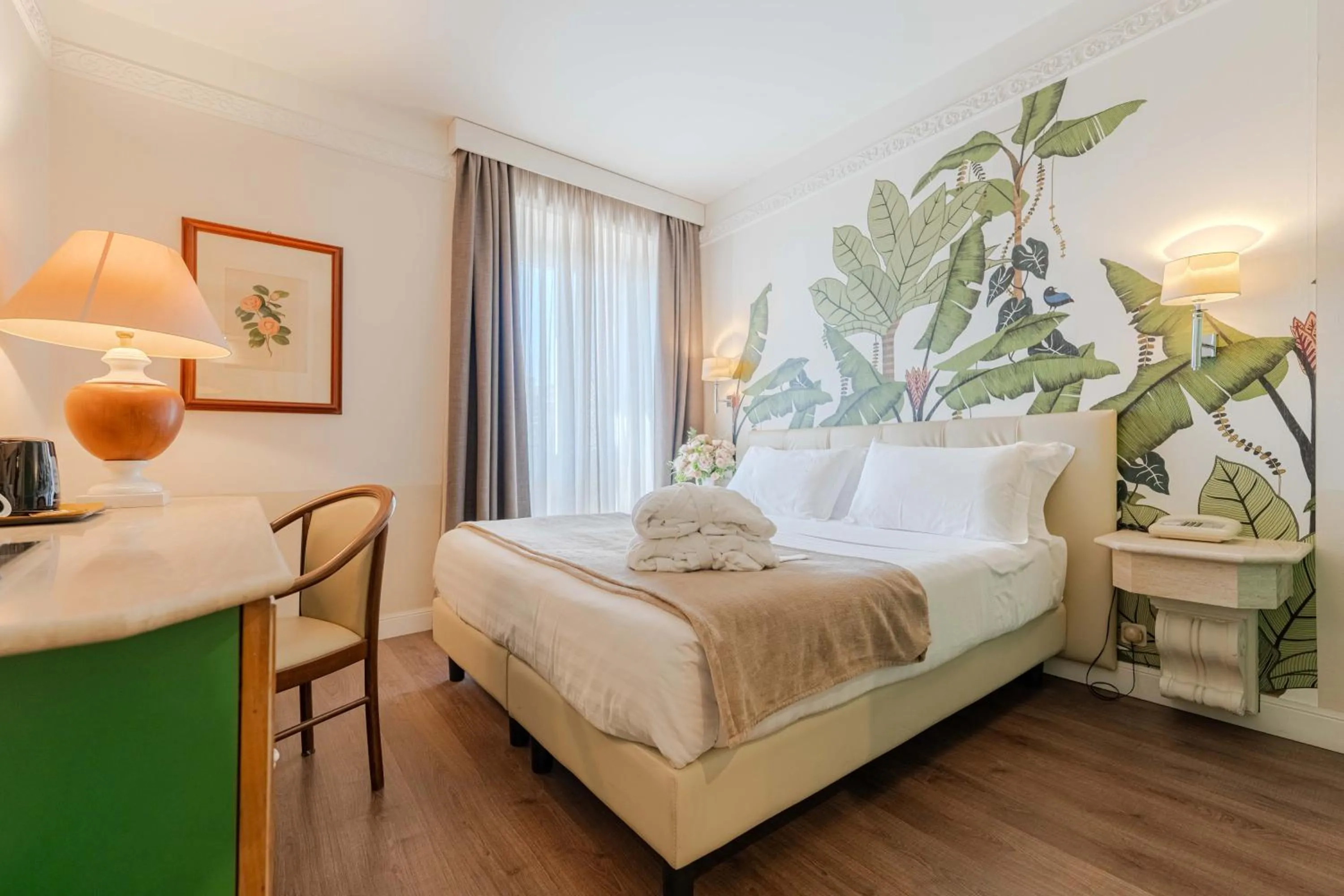 Bed in Lolli Palace Hotel