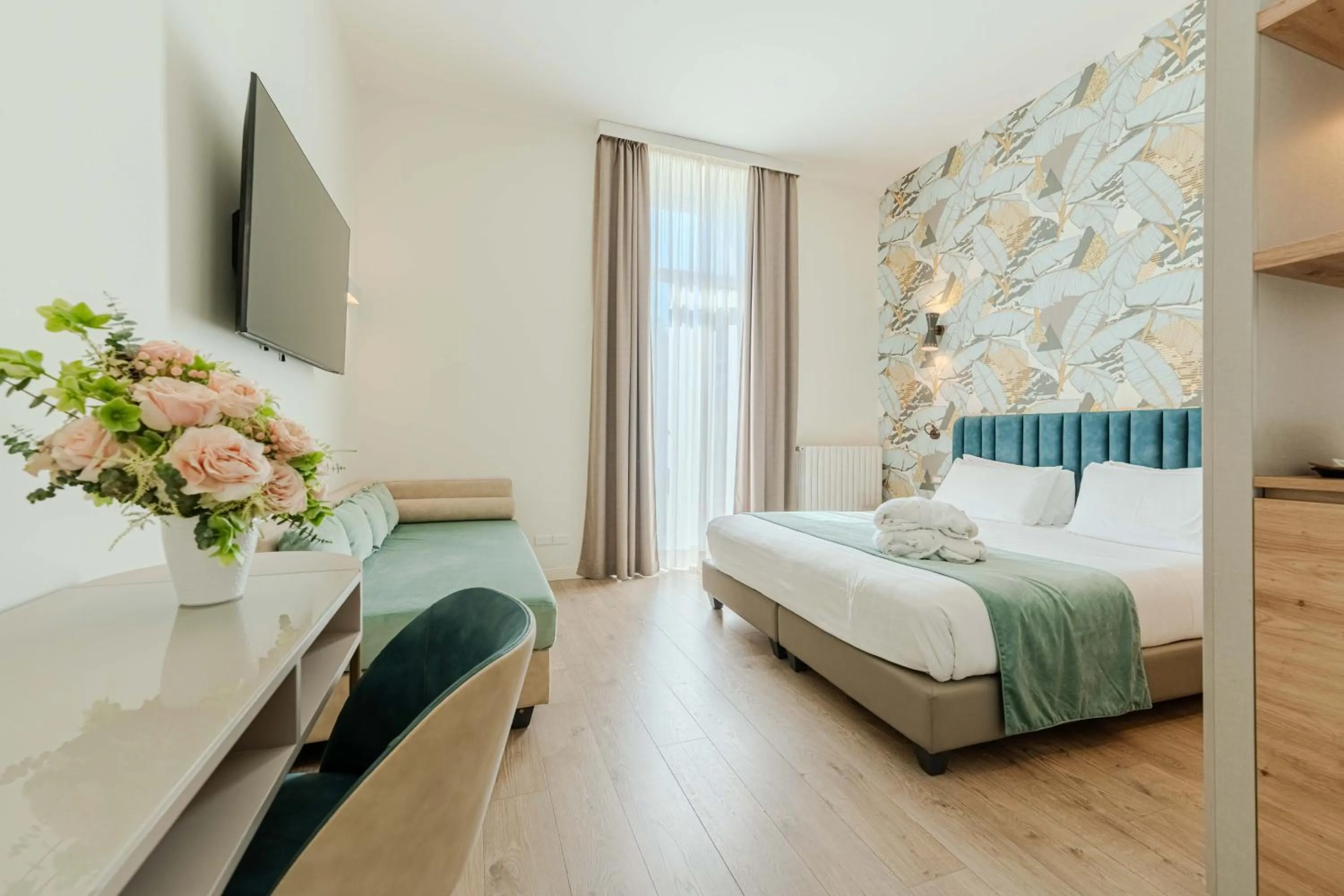 Bed in Lolli Palace Hotel