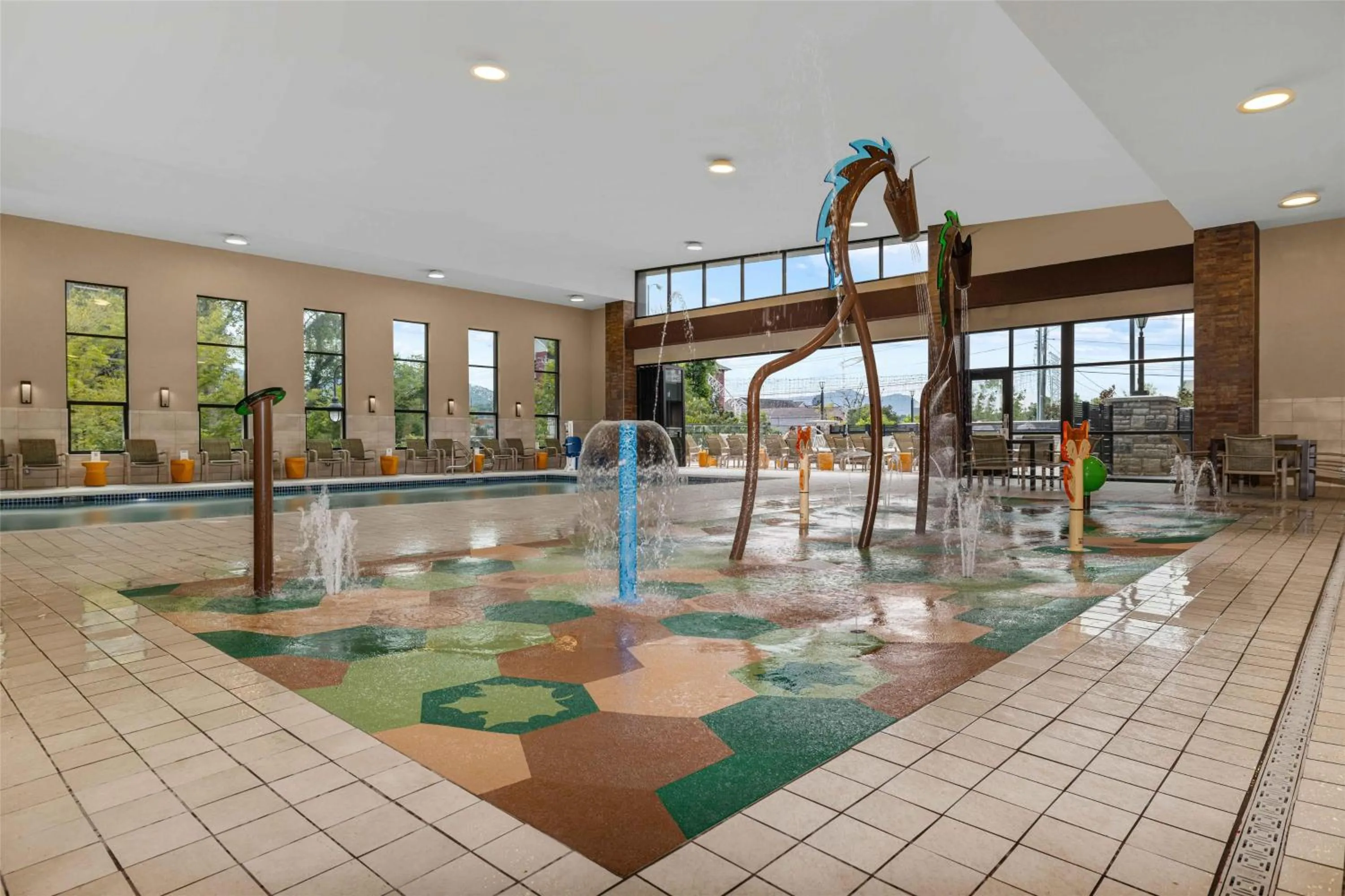 Pool view in Drury Plaza Hotel Pigeon Forge