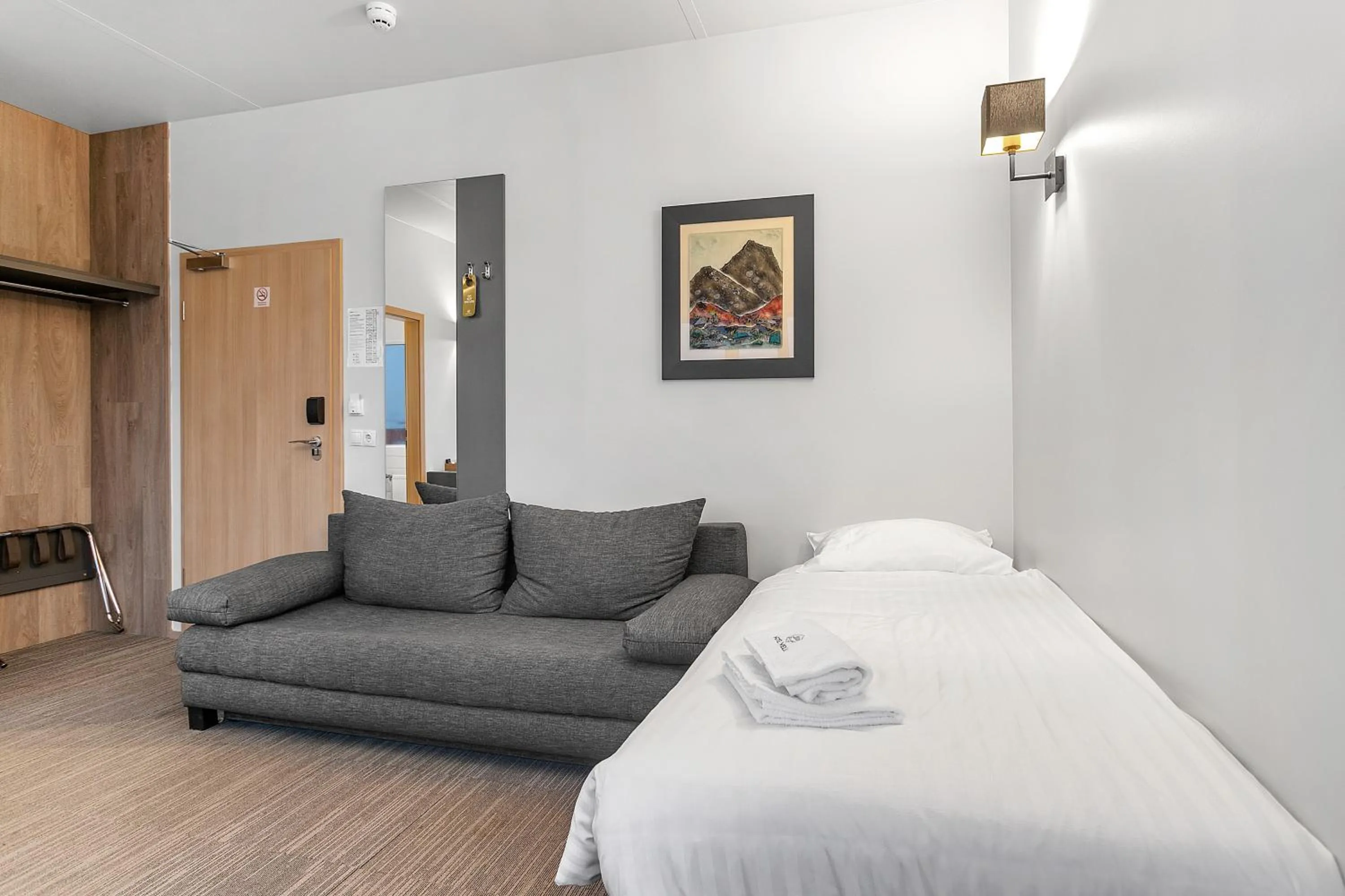 Photo of the whole room, Bed in Hotel Vellir