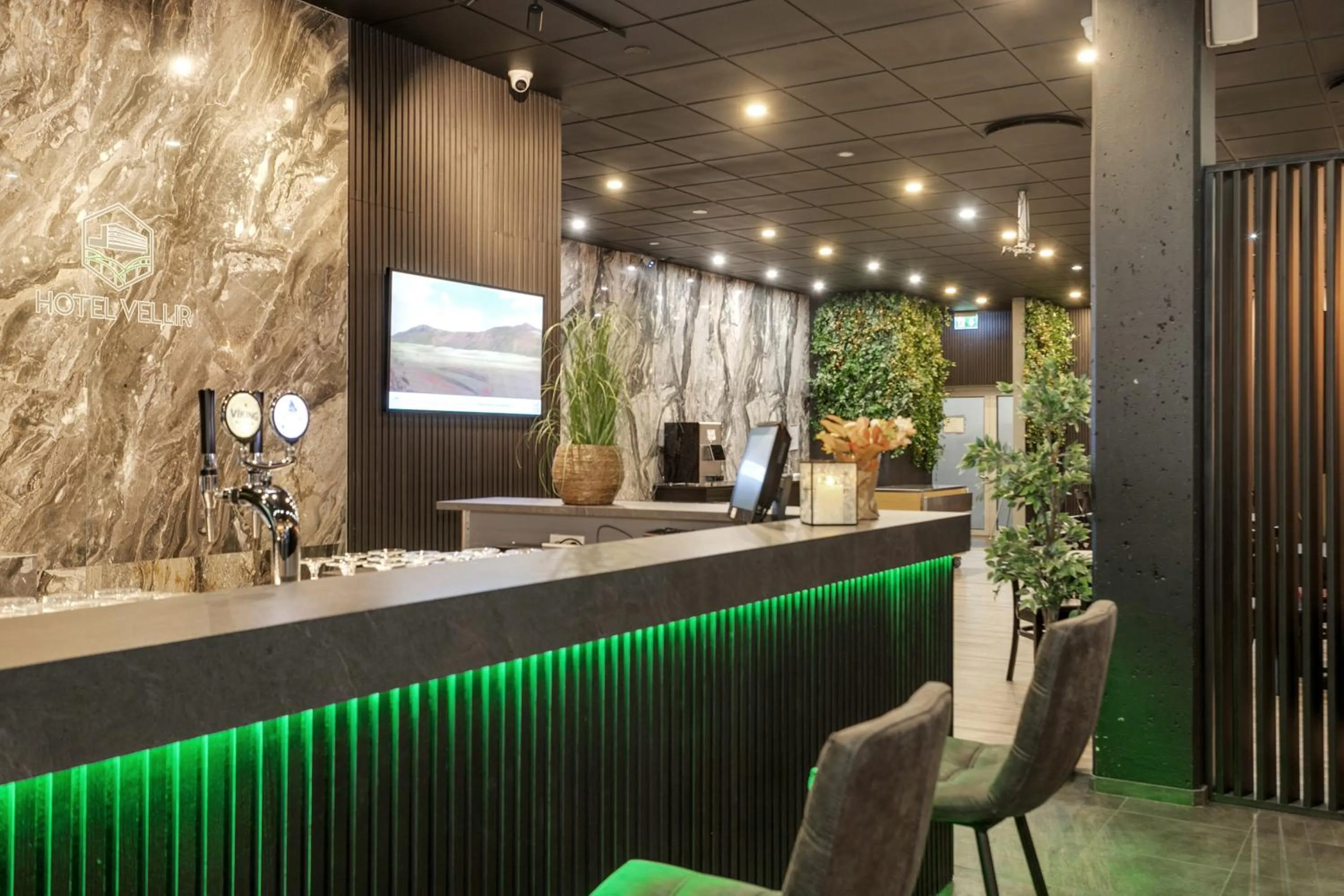 Lounge or bar in Hotel Vellir