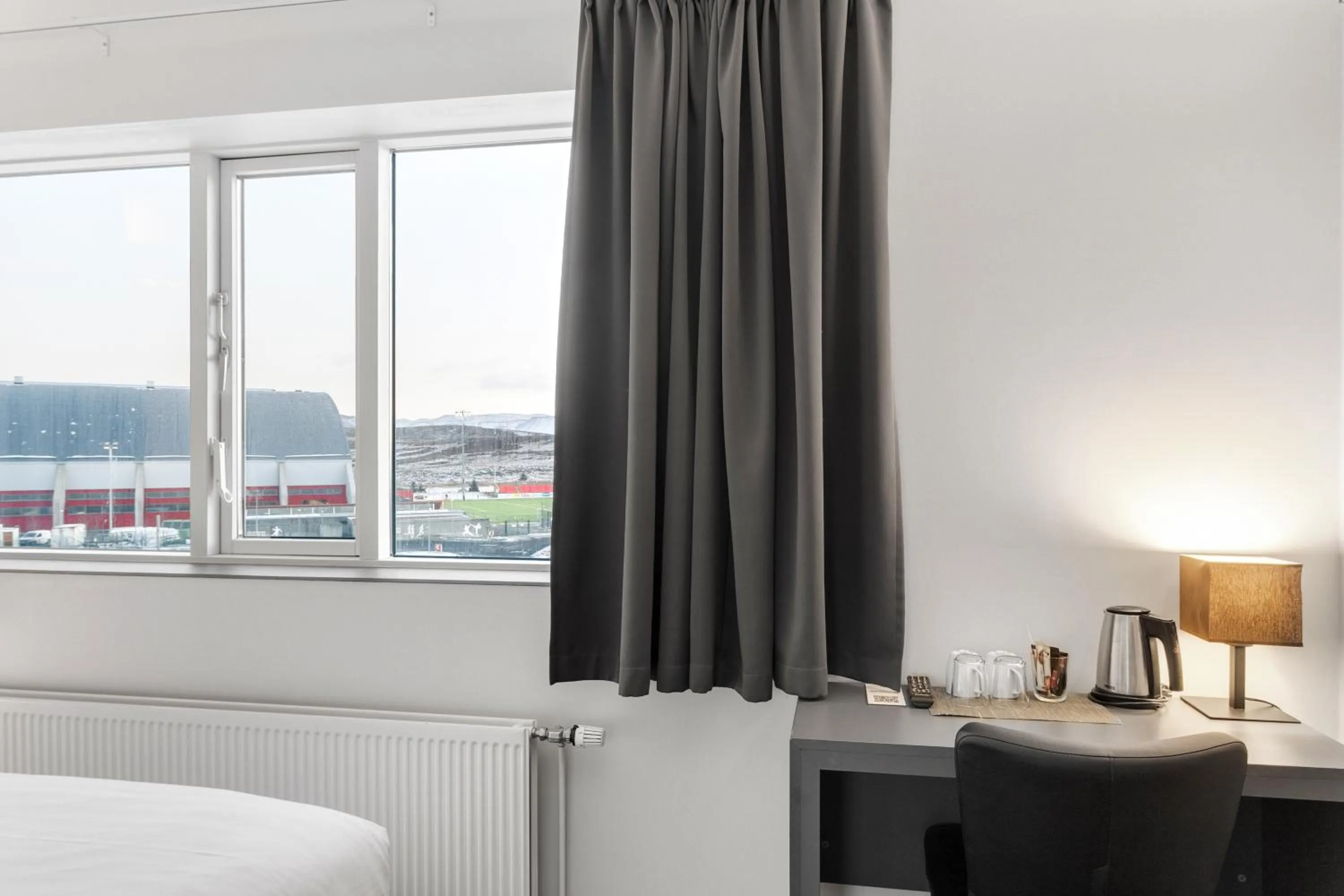 Coffee/tea facilities, Bed in Hotel Vellir