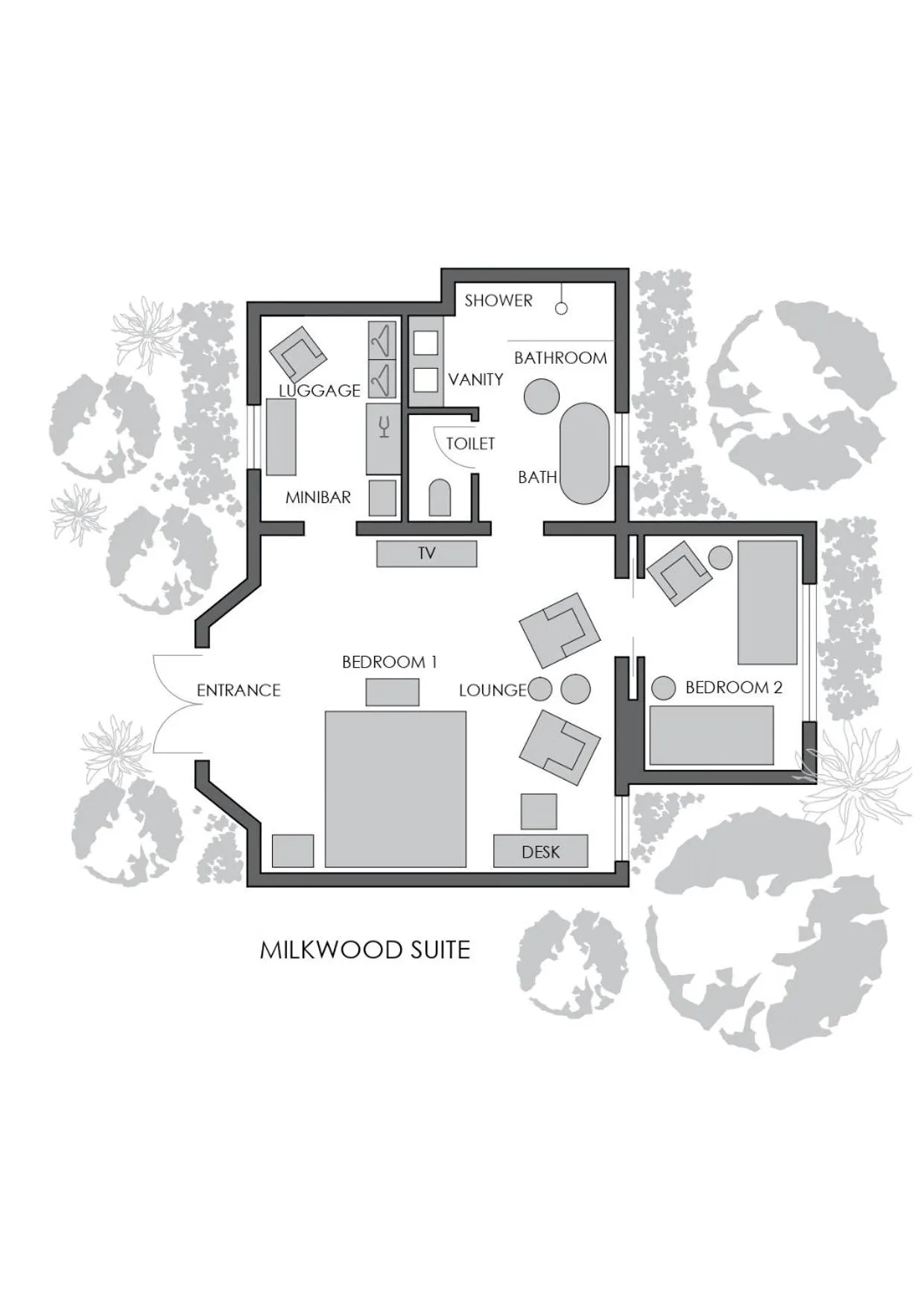 Garden in The Thatch House Boutique Hotel, Hermanus