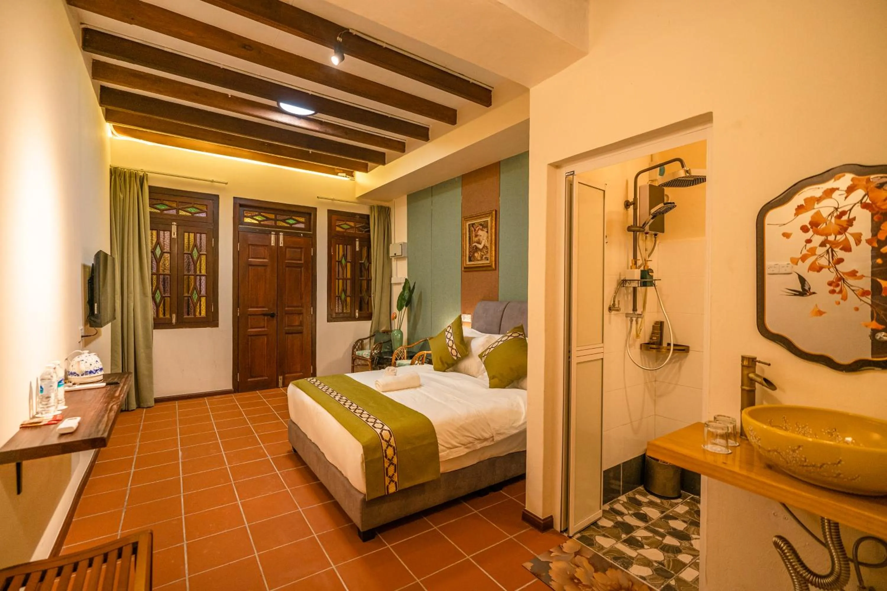 Bedroom, Bed in LINN House Peranakan Residence George Town