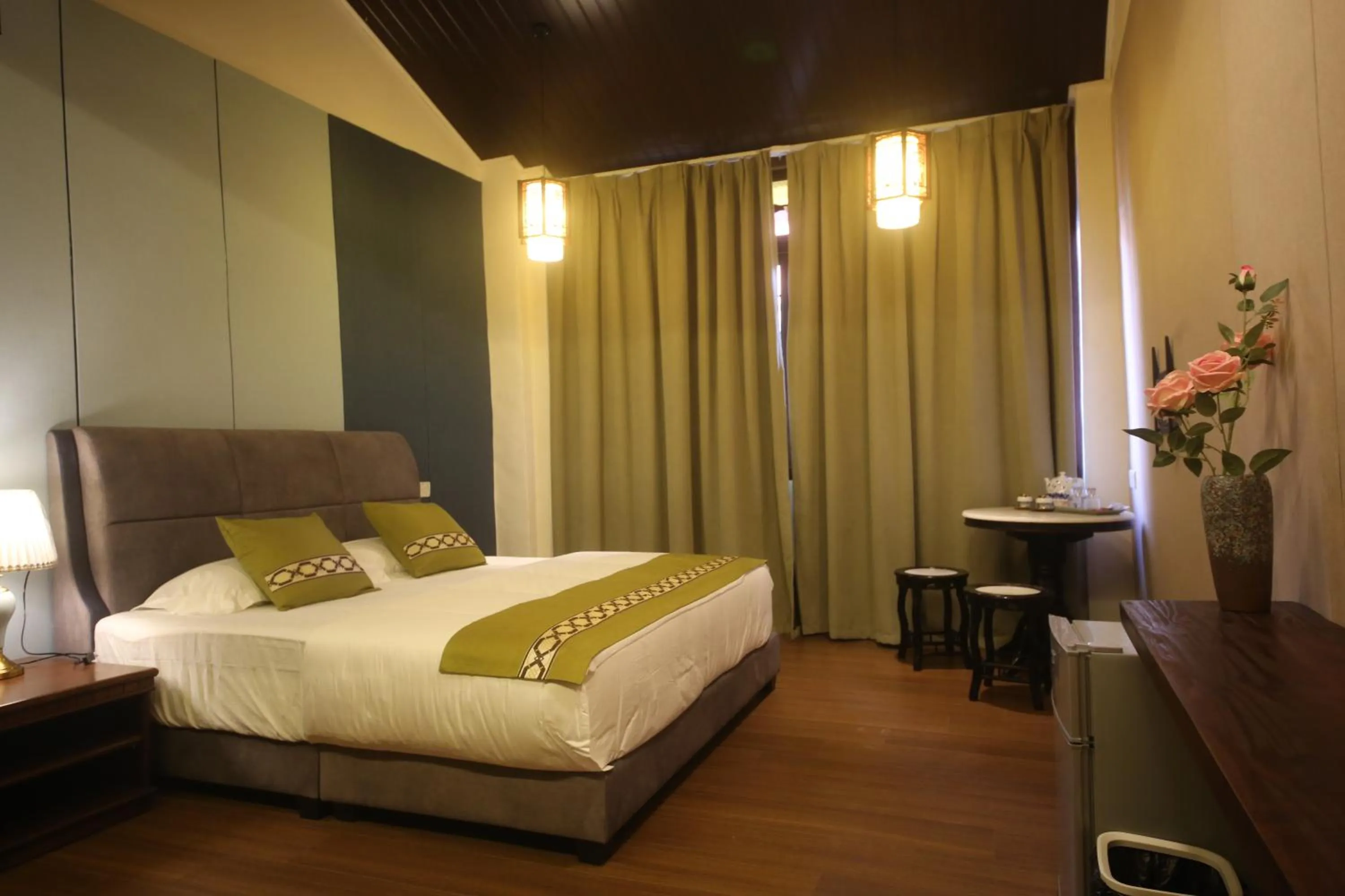 kitchen, Bed in LINN House Peranakan Residence George Town