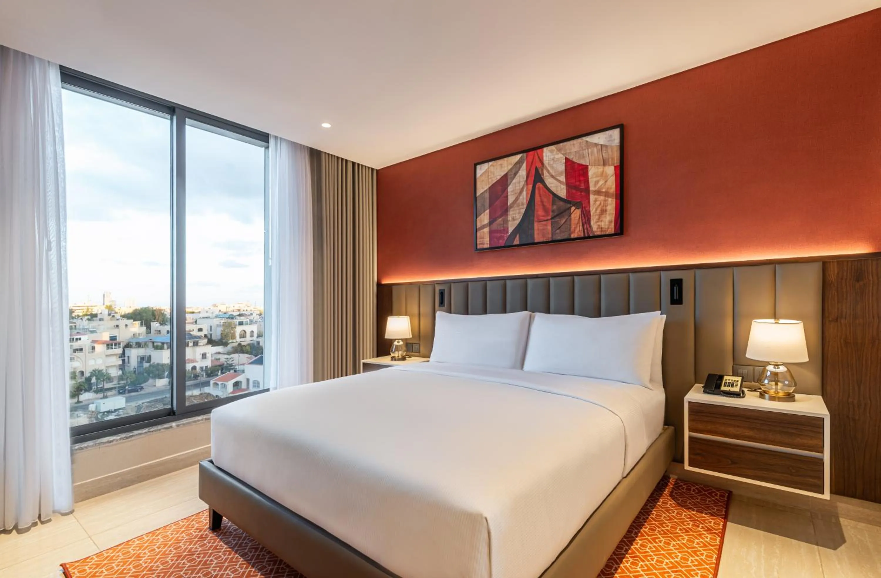 Bedroom, Bed in Doubletree By Hilton Amman Hotel & Residences