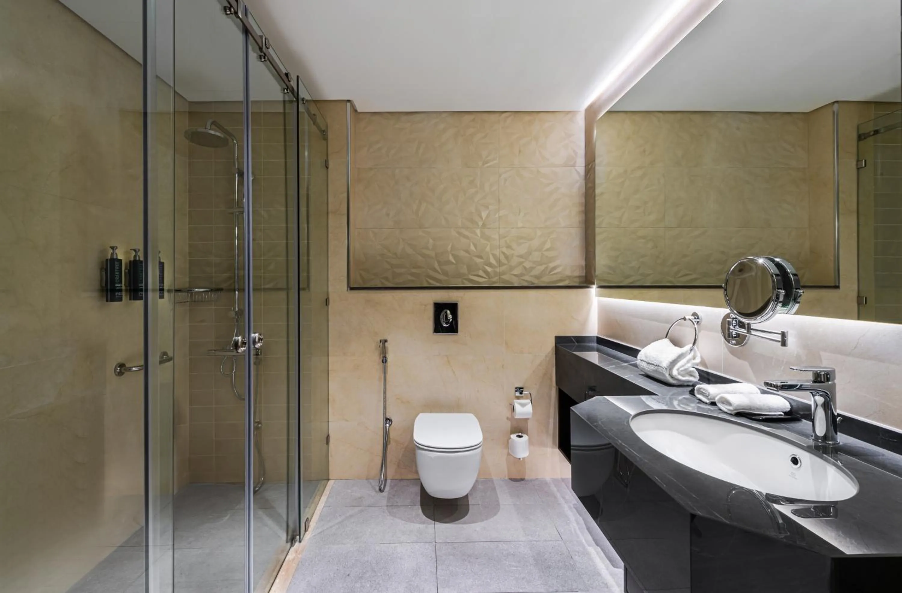 Shower in Doubletree By Hilton Amman Hotel & Residences