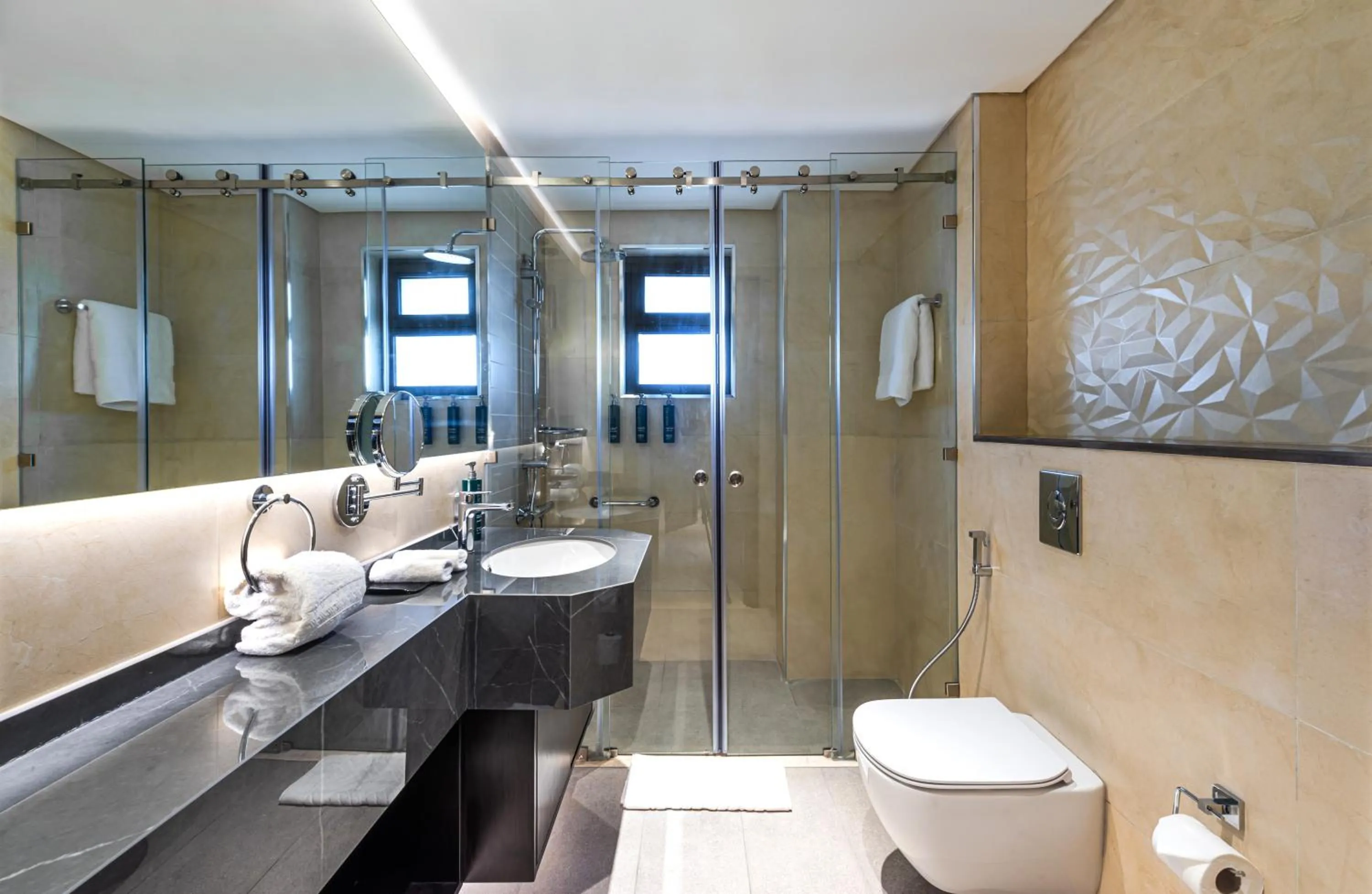 Shower in Doubletree By Hilton Amman Hotel & Residences