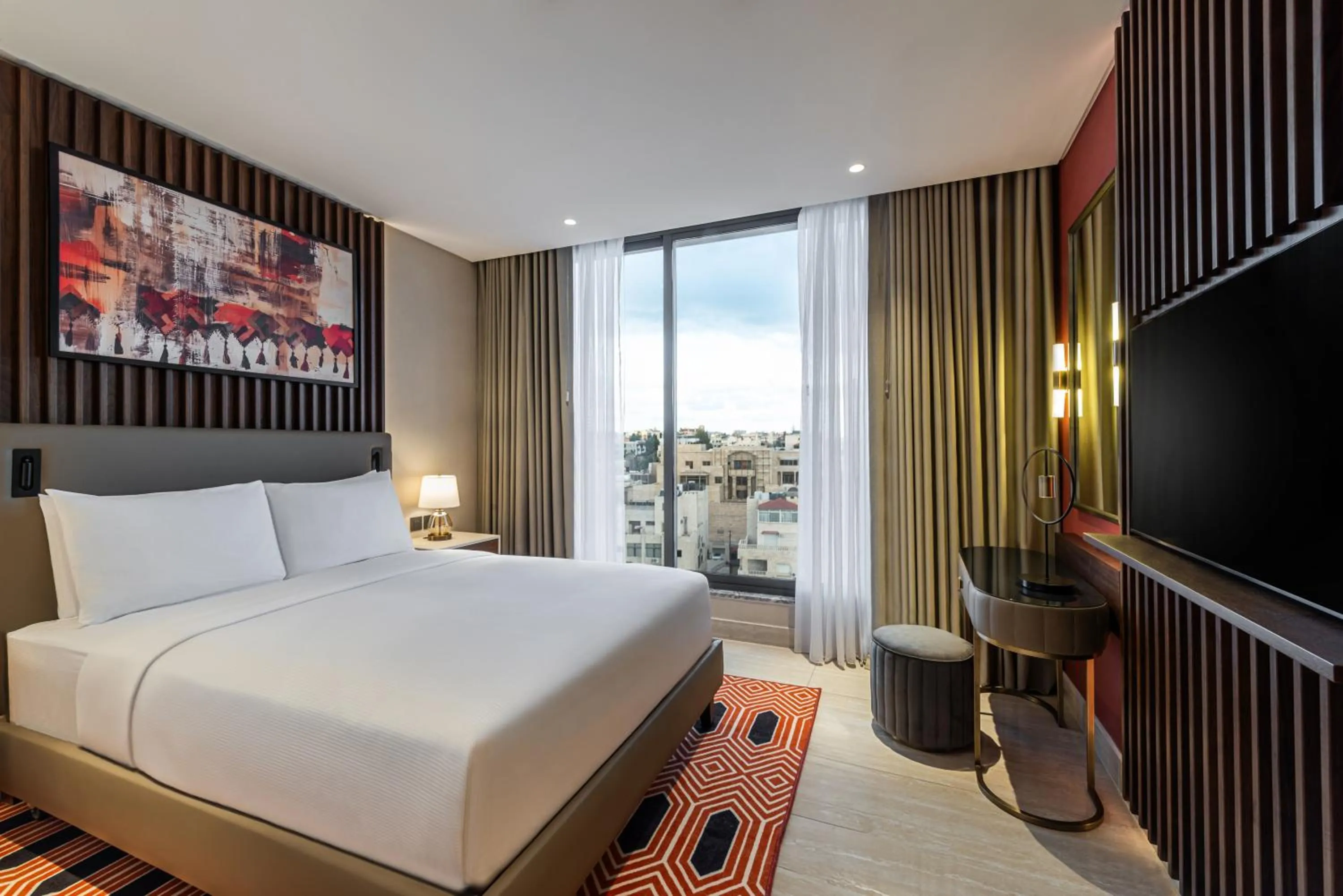 Bedroom, Bed in Doubletree By Hilton Amman Hotel & Residences