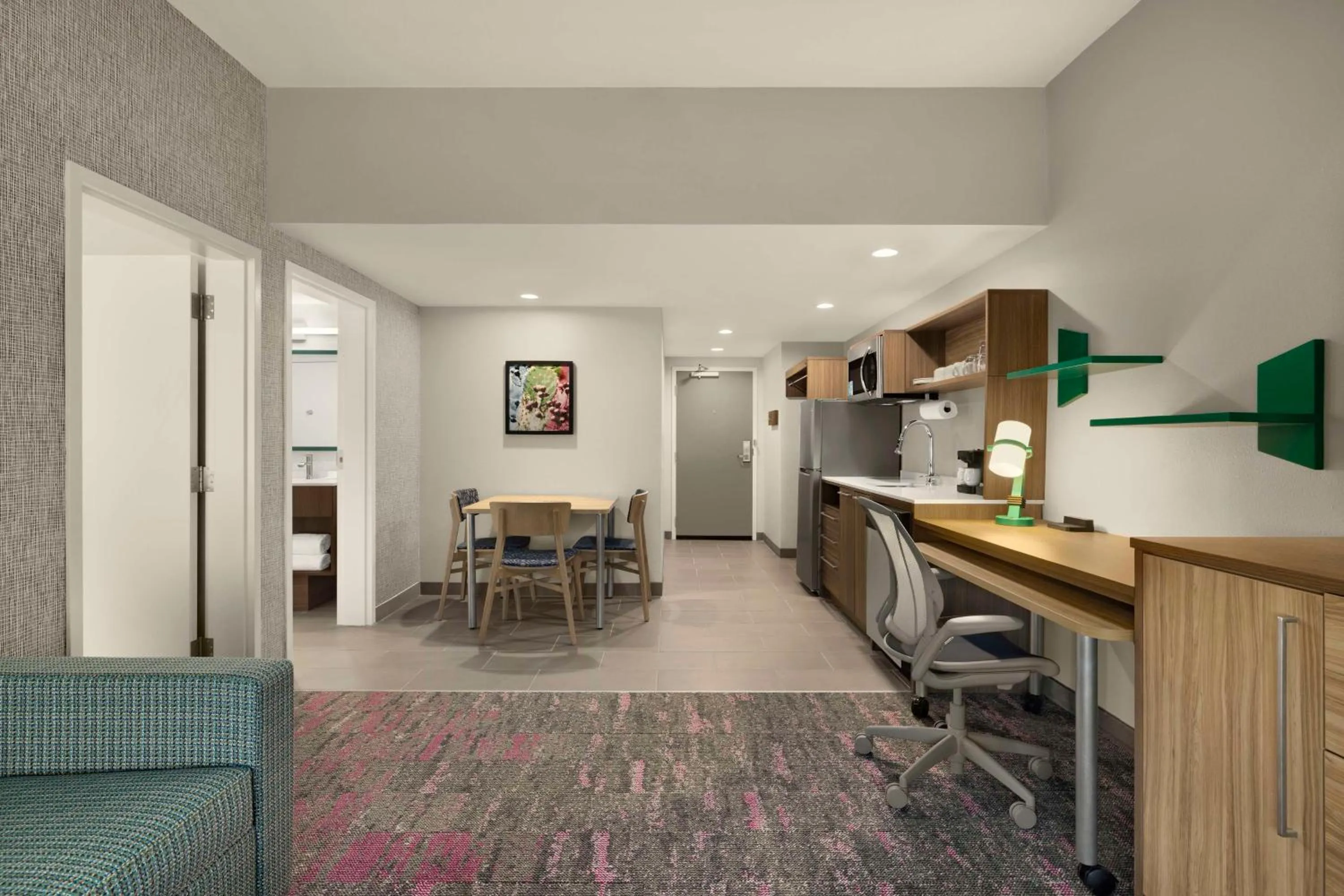 Kitchen or kitchenette in Home2 Suites By Hilton San Juan