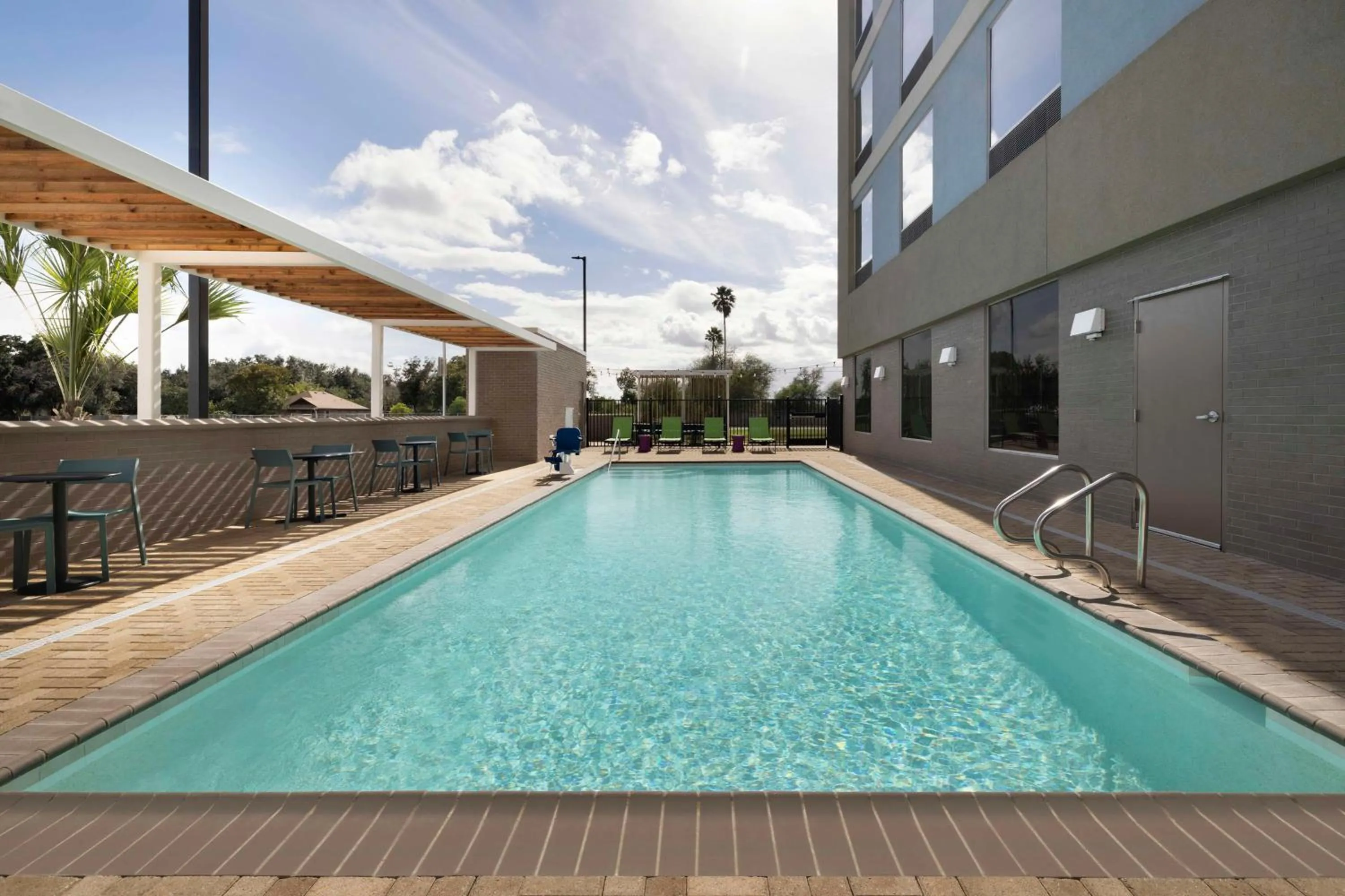 Pool view in Home2 Suites By Hilton San Juan