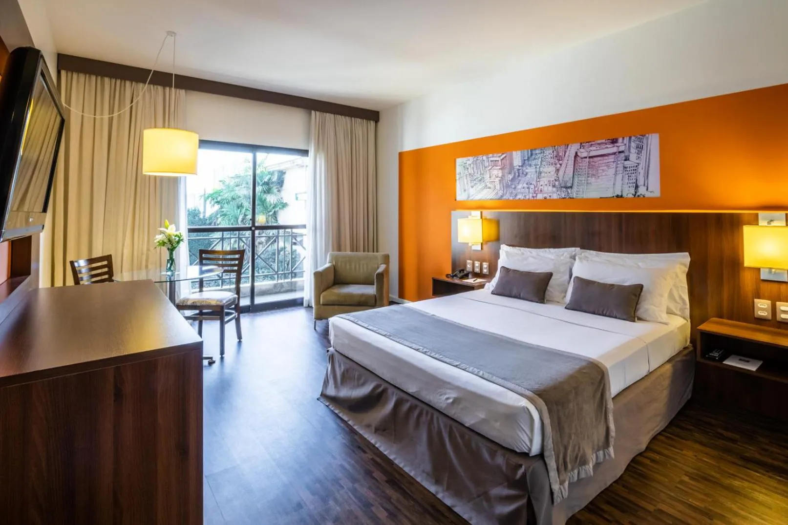 Bedroom, Bed in Hotel Panamby Guarulhos