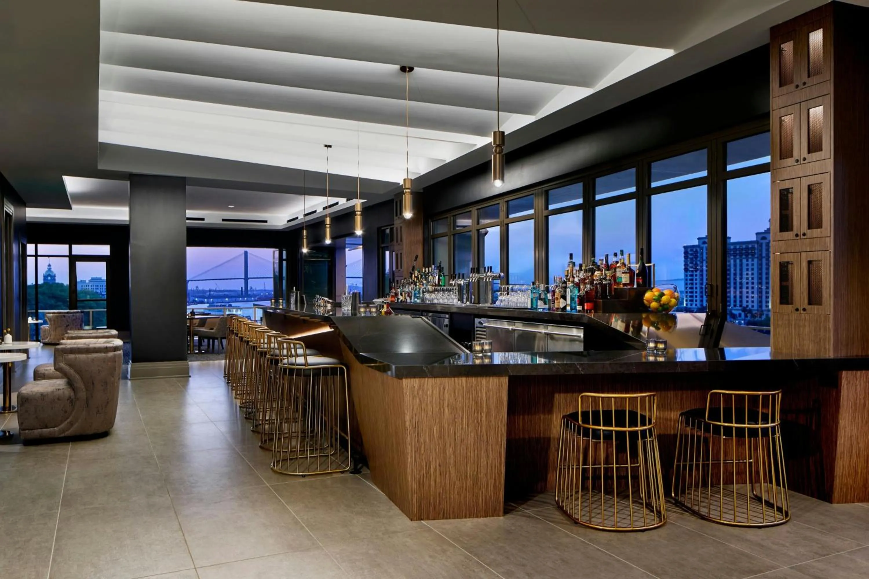 Lounge or bar in AC Hotel Savannah Historic District