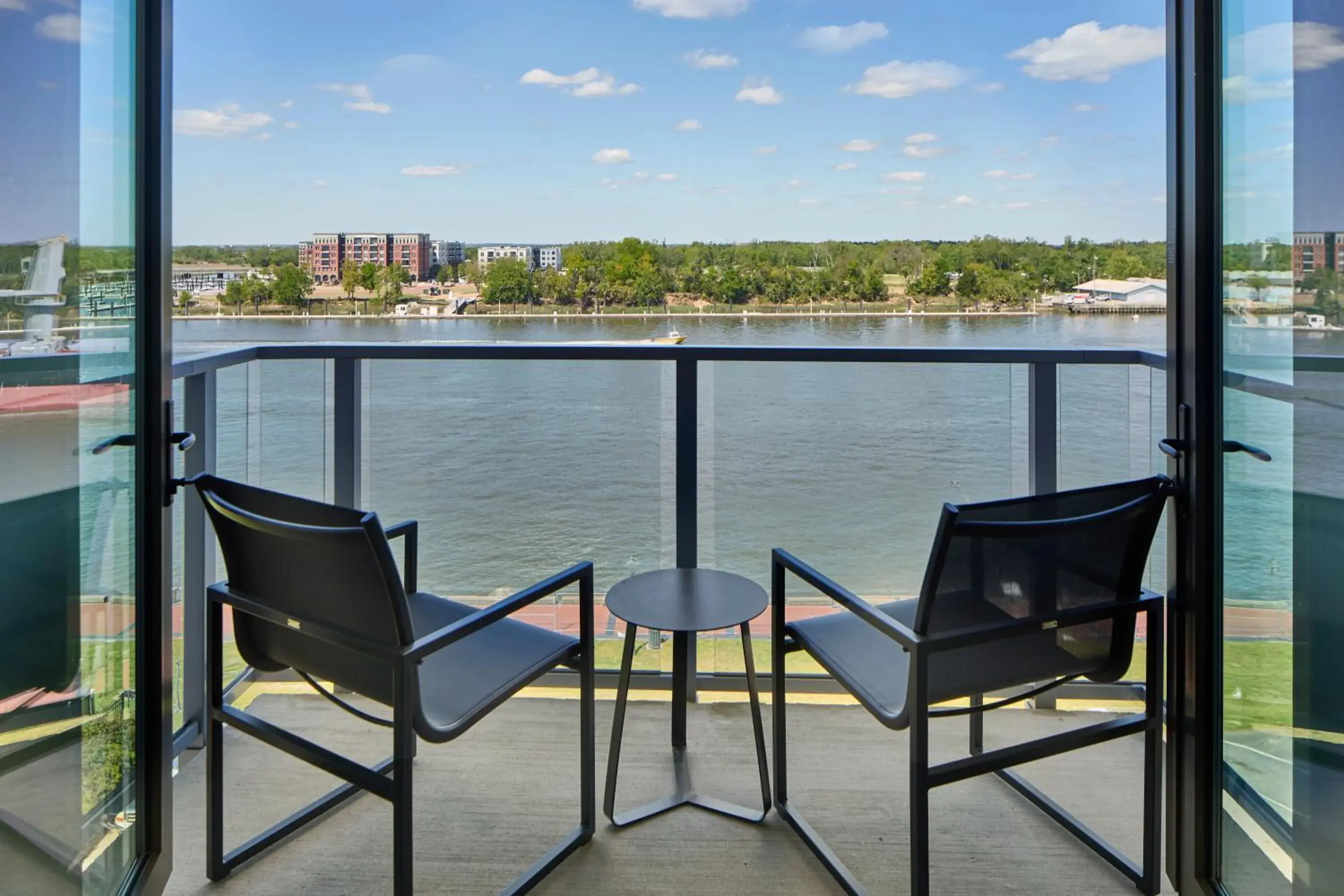 Riverfront King Room with Balcony in AC Hotel Savannah Historic District Riverfront King Room with Balcony in AC Hotel Savannah Historic District