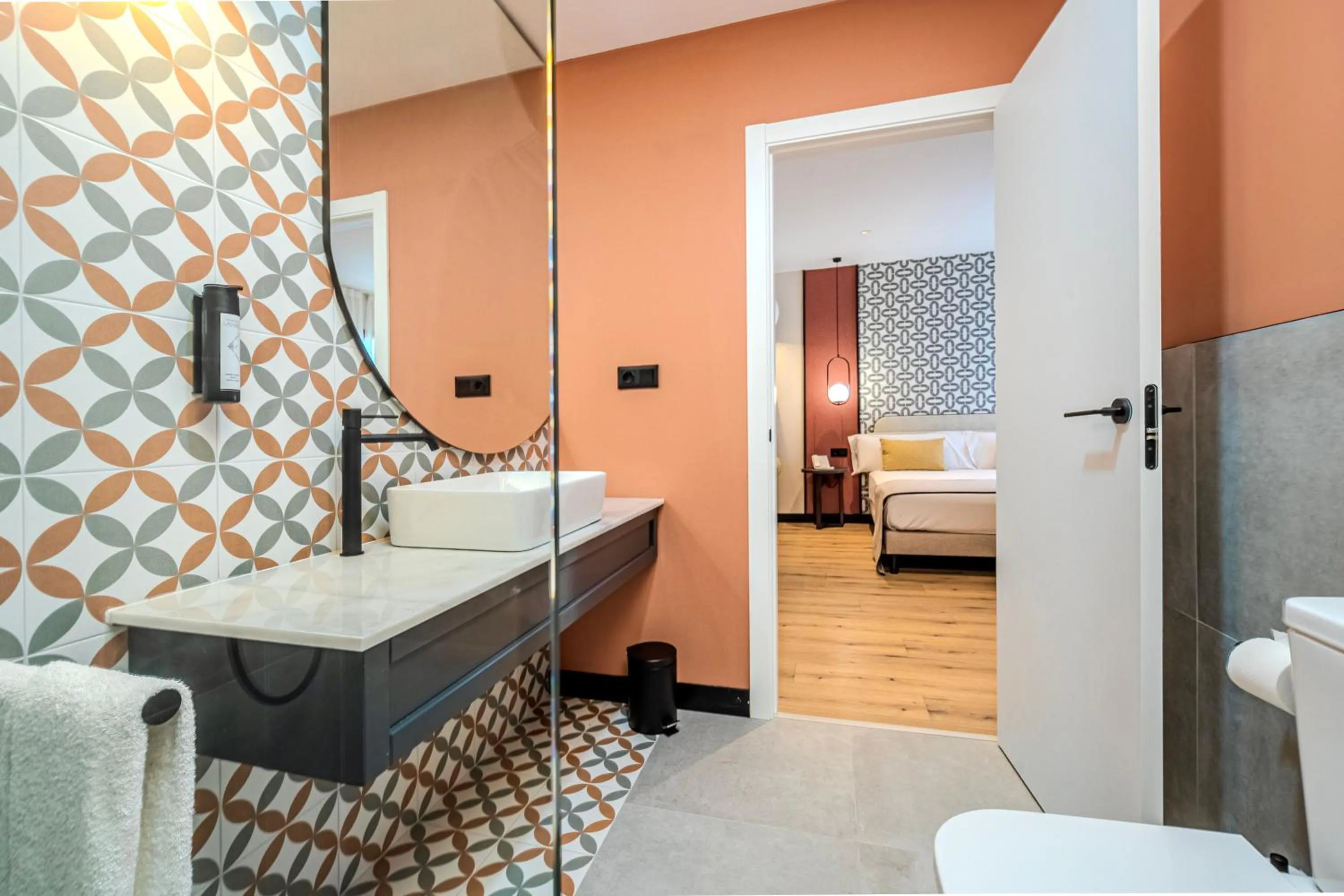 Bathroom, Bed in ITC Madrid by Soho Boutique