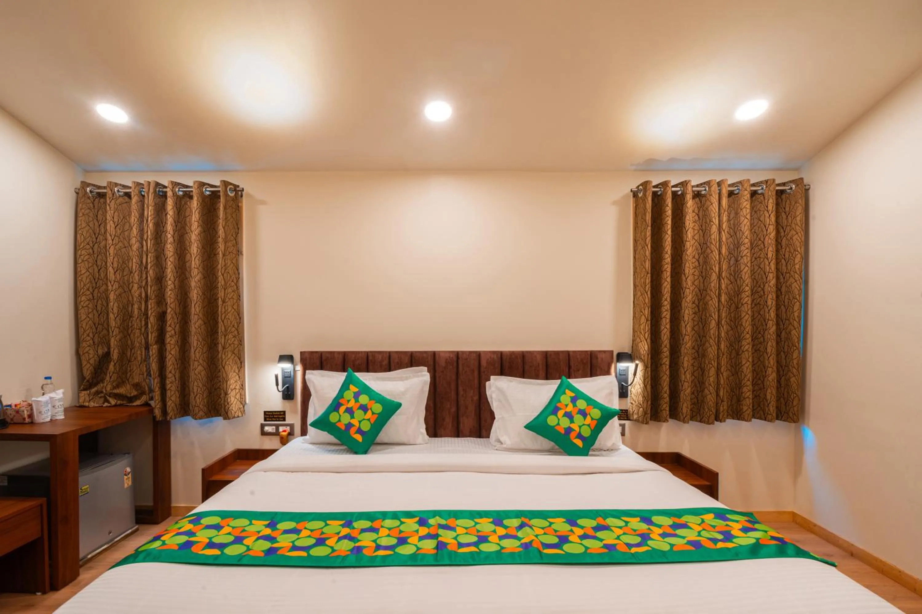 Bedroom, Bed in Treebo Premium Mowgli's Den, Pench