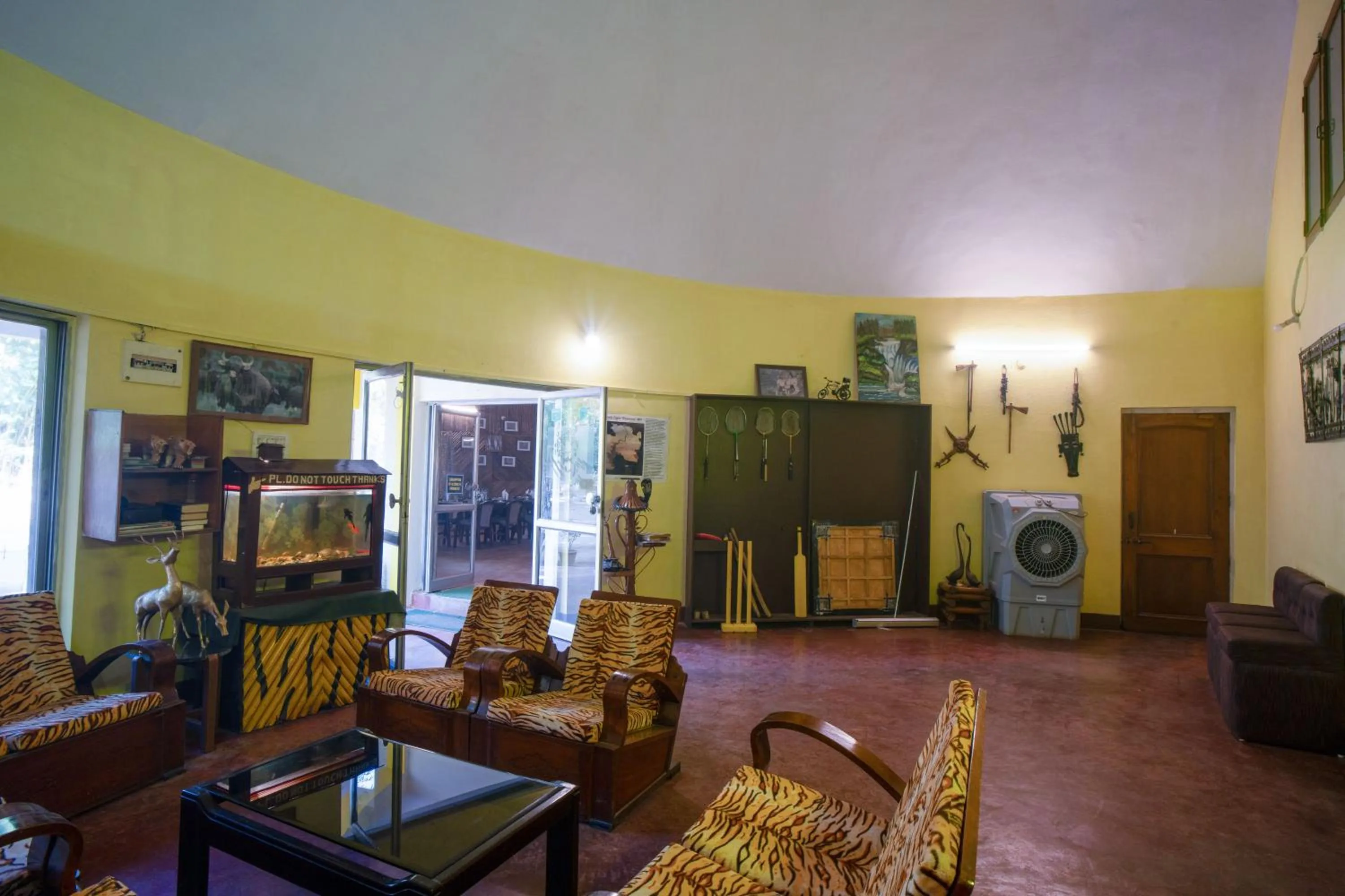 Seating area in Treebo Premium Mowgli's Den, Pench