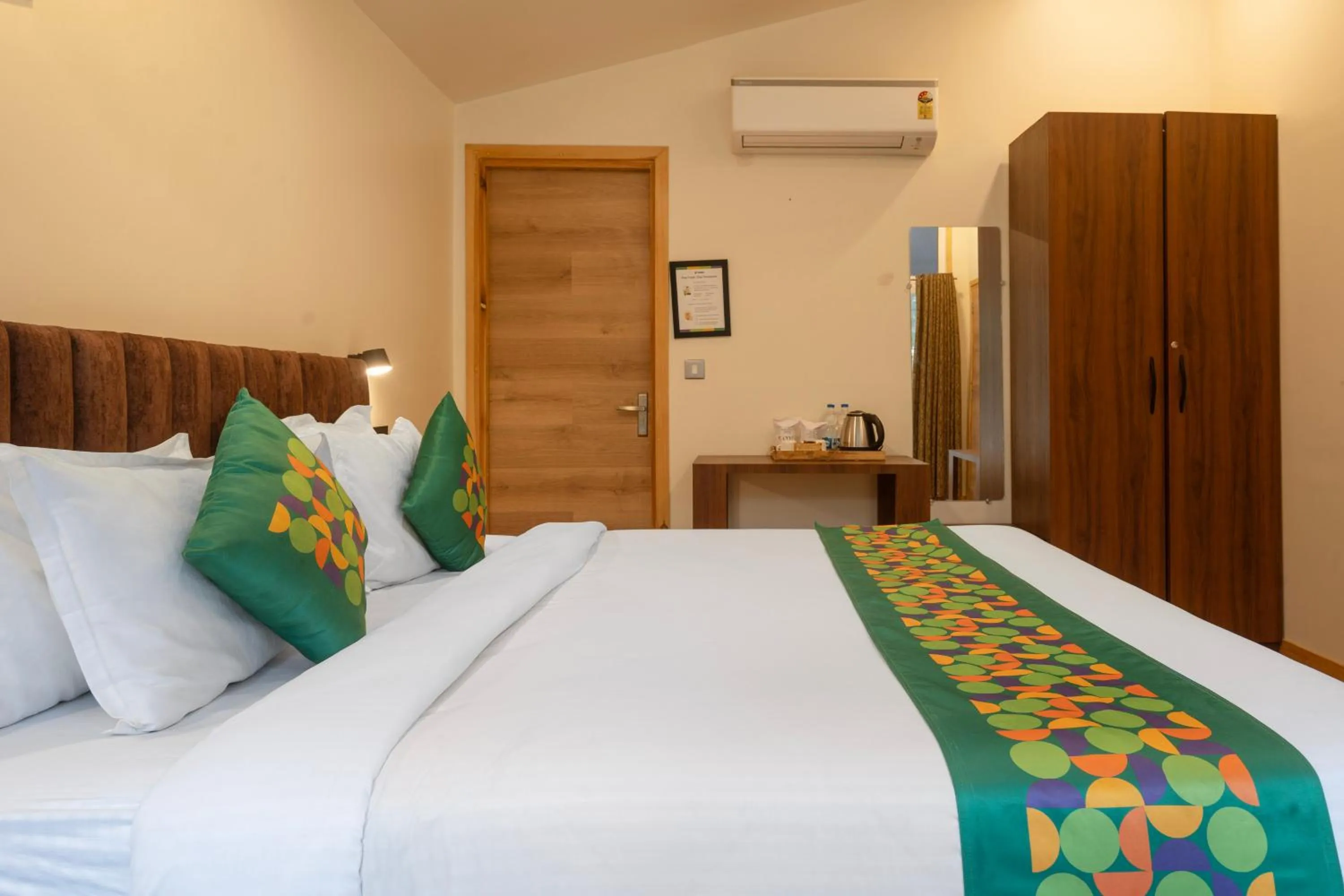 Bedroom, Bed in Treebo Premium Mowgli's Den Pench with Swimming Pool