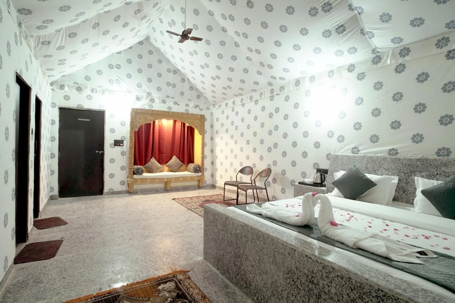 Bed in Thar Resort Jaisalmer