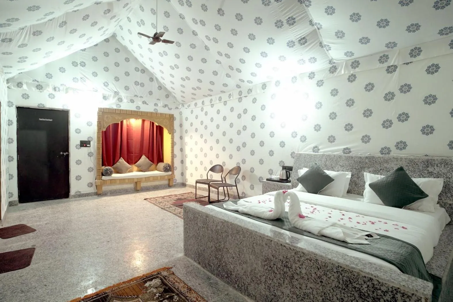 Bed in Thar Resort Jaisalmer