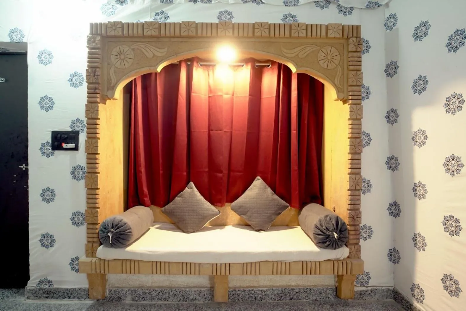 Bed in Thar Resort Jaisalmer