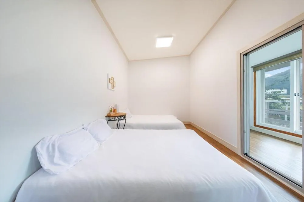 Bed in Yangpyeong Forest Live Pension