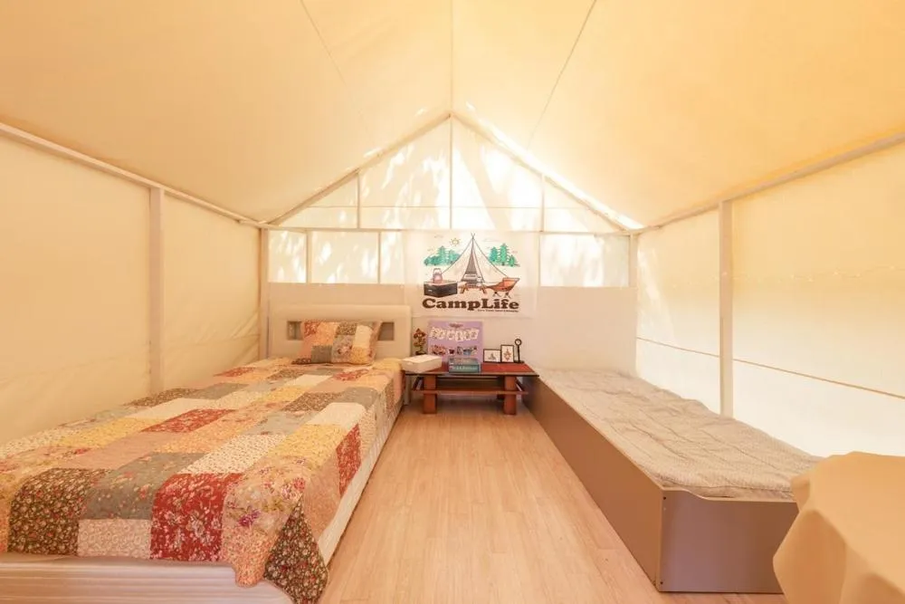 Bed in Yangpyeong Forest Live Pension