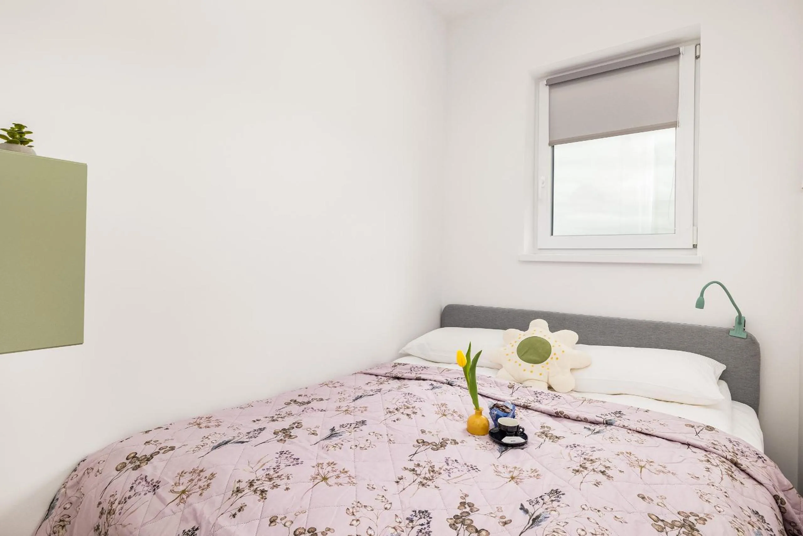 Bedroom, Bed in Szprotka Apartment with Air-Conditioning & Parking by Noclegi Renters