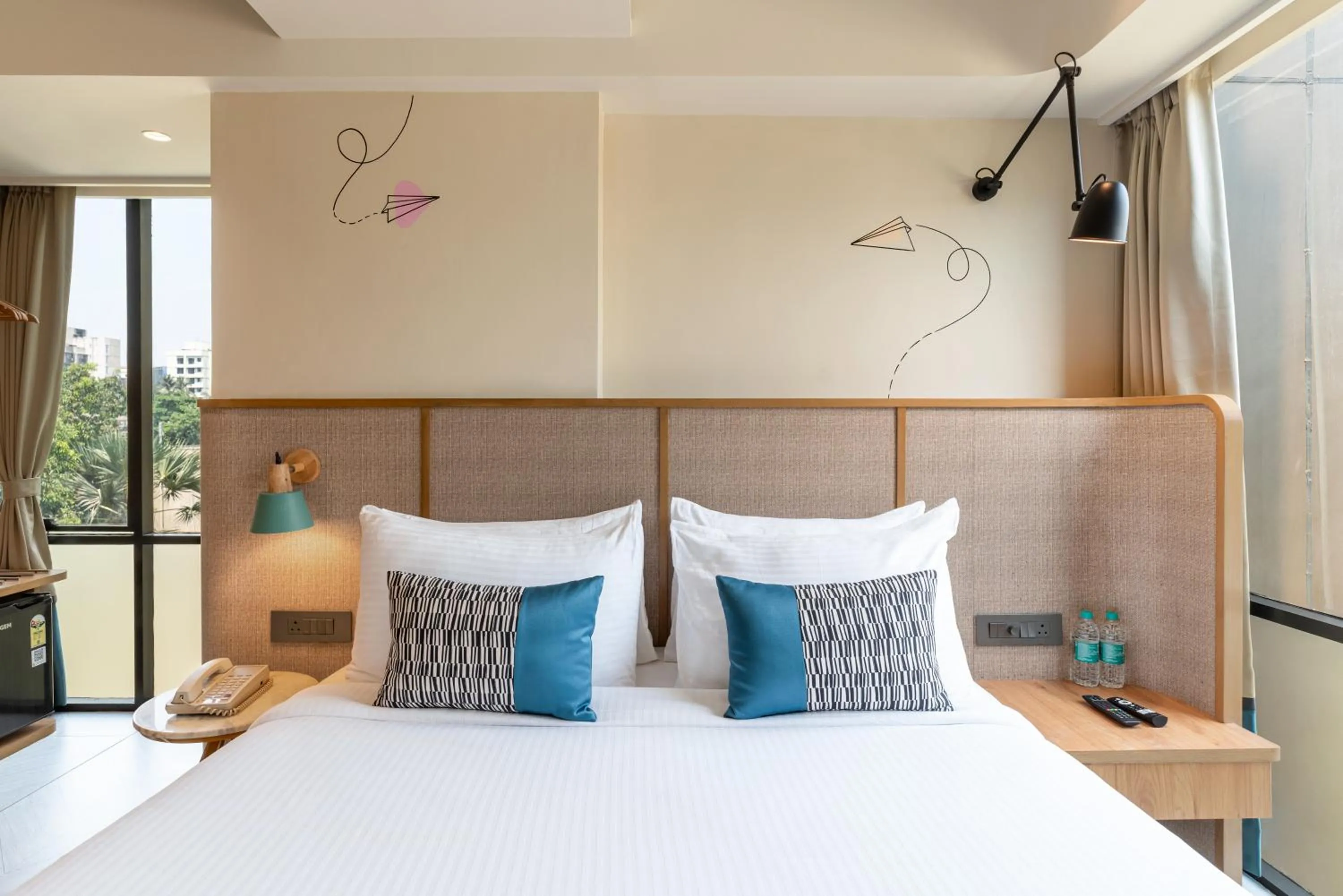 Bed in Indie Stays Mumbai International Airport