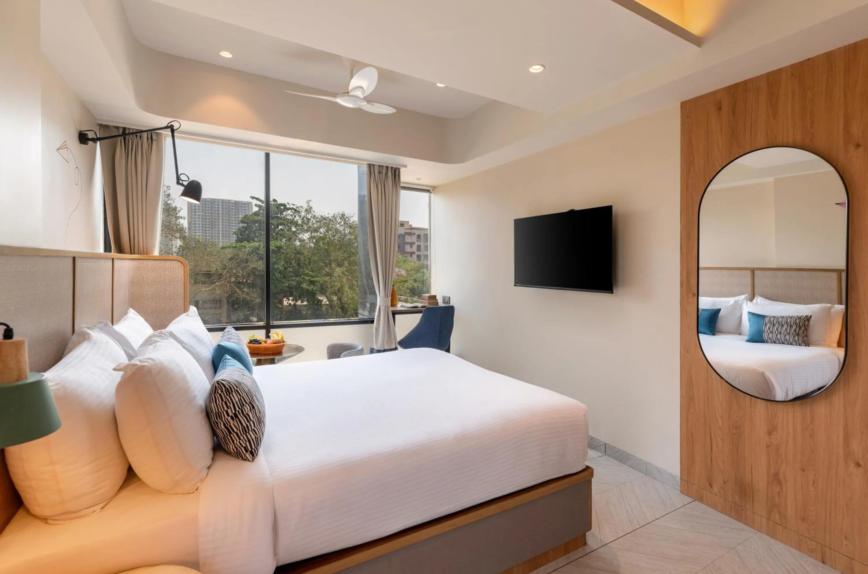 Bed in Indie Stays Mumbai International Airport
