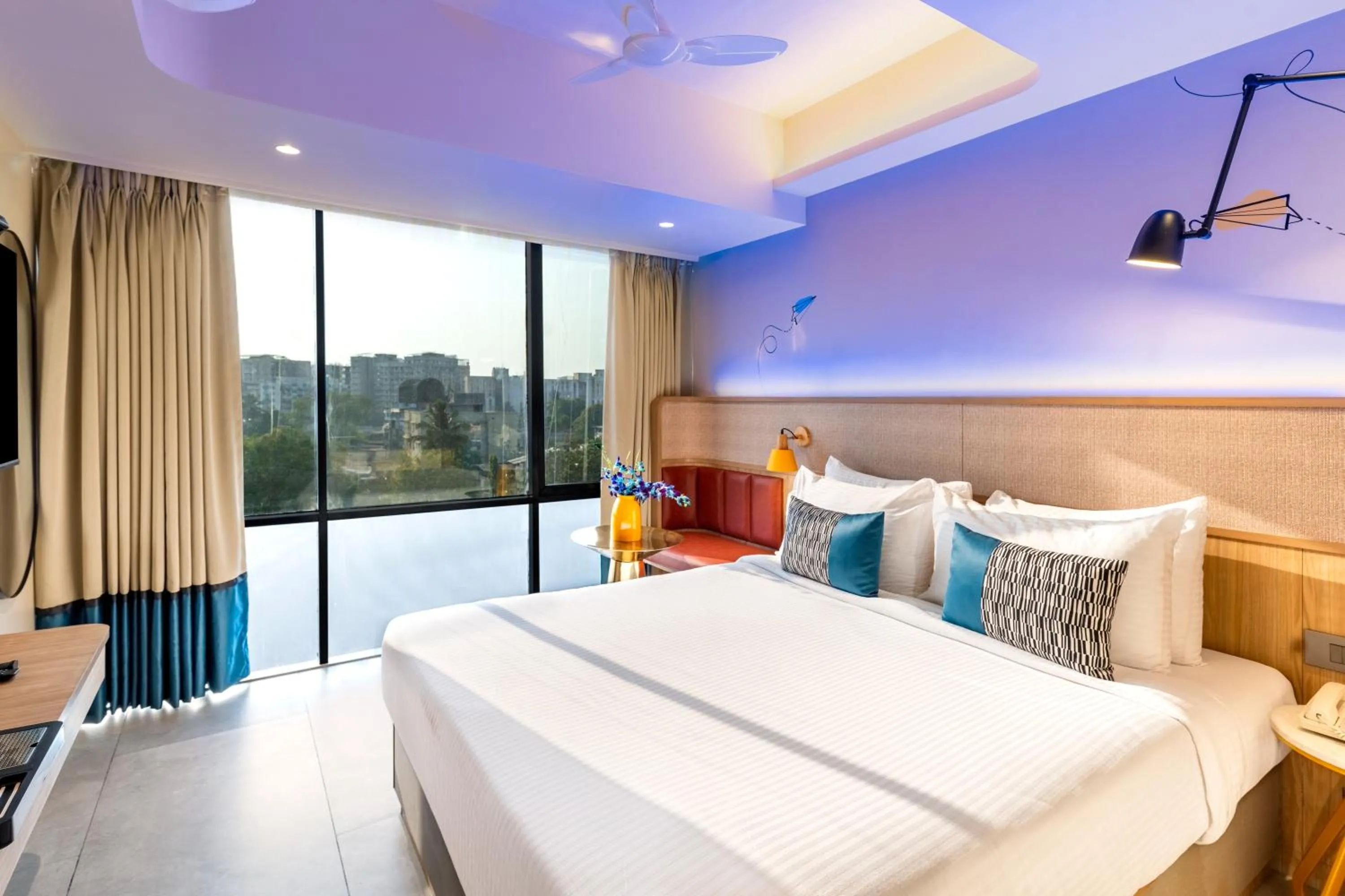 Bed in Indie Stays Mumbai International Airport
