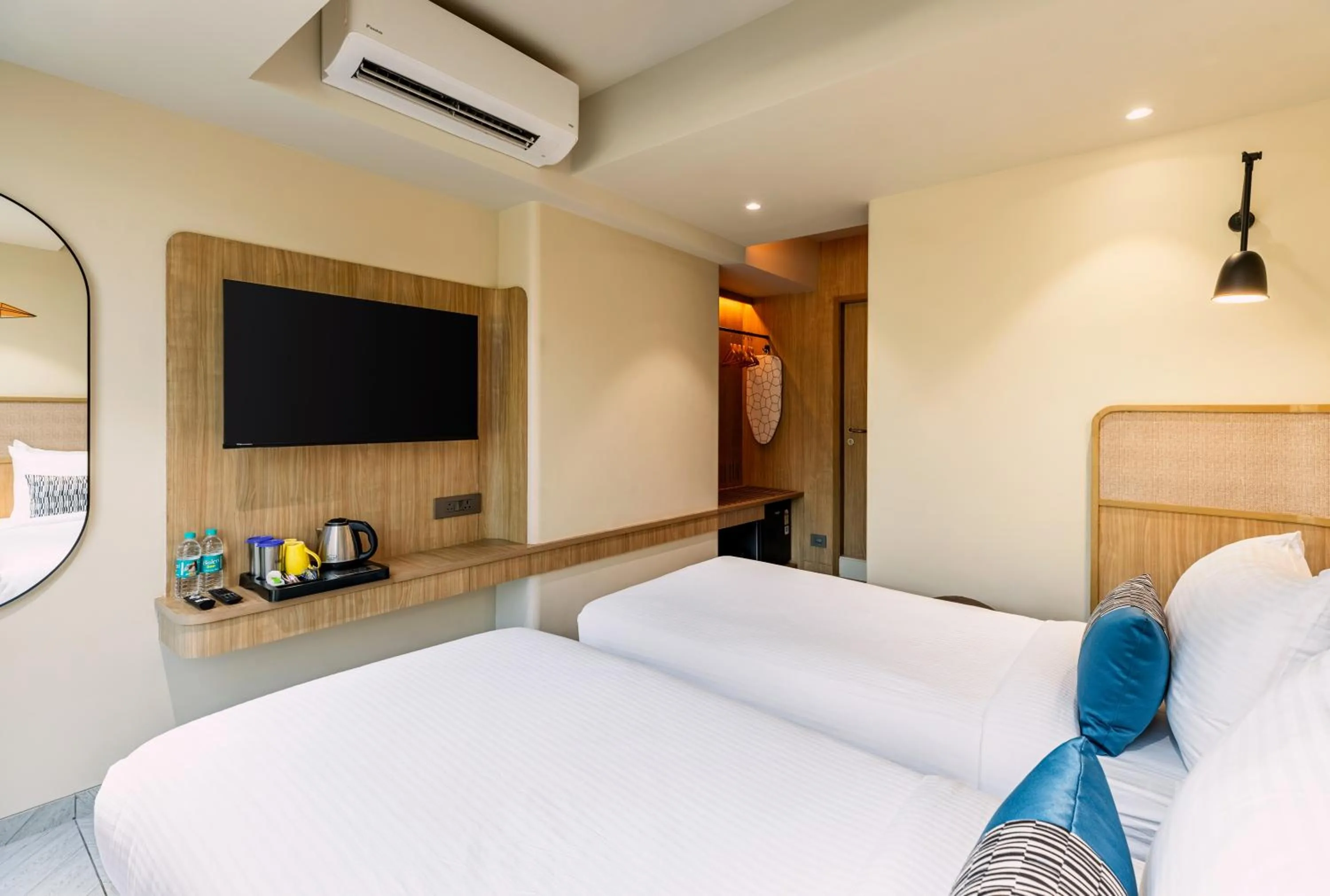 Bed in Indie Stays Mumbai International Airport