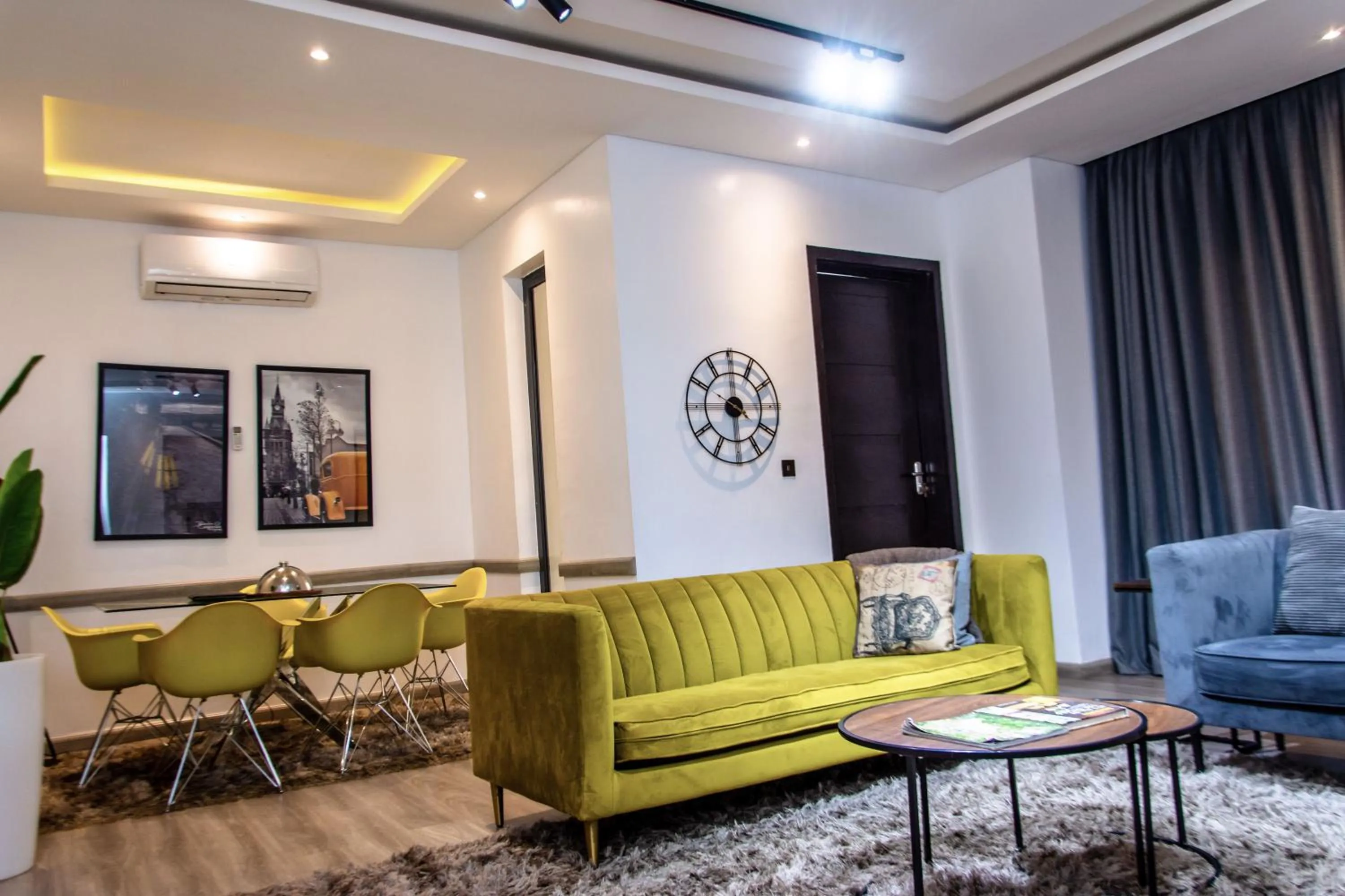 Living room in George Residence Lekki, Lagos - with Pool