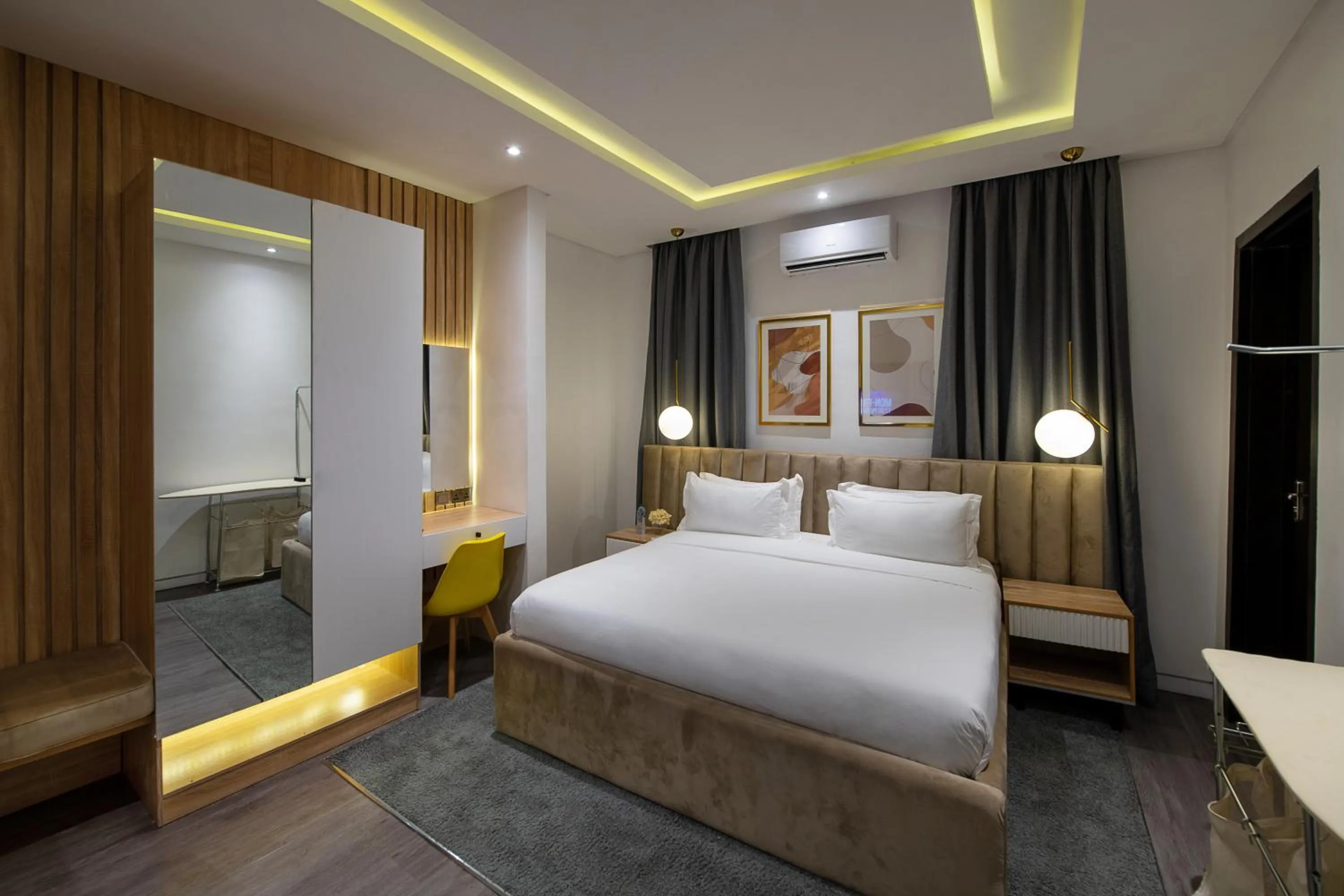 Bed in George Residence Lekki, Lagos - with Pool