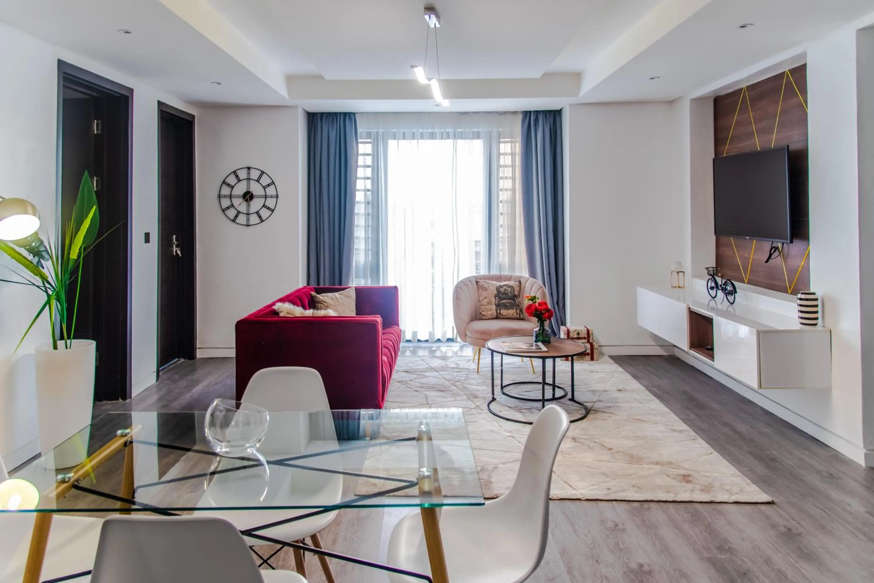 TV and multimedia in George Residence Lekki, Lagos - with Pool