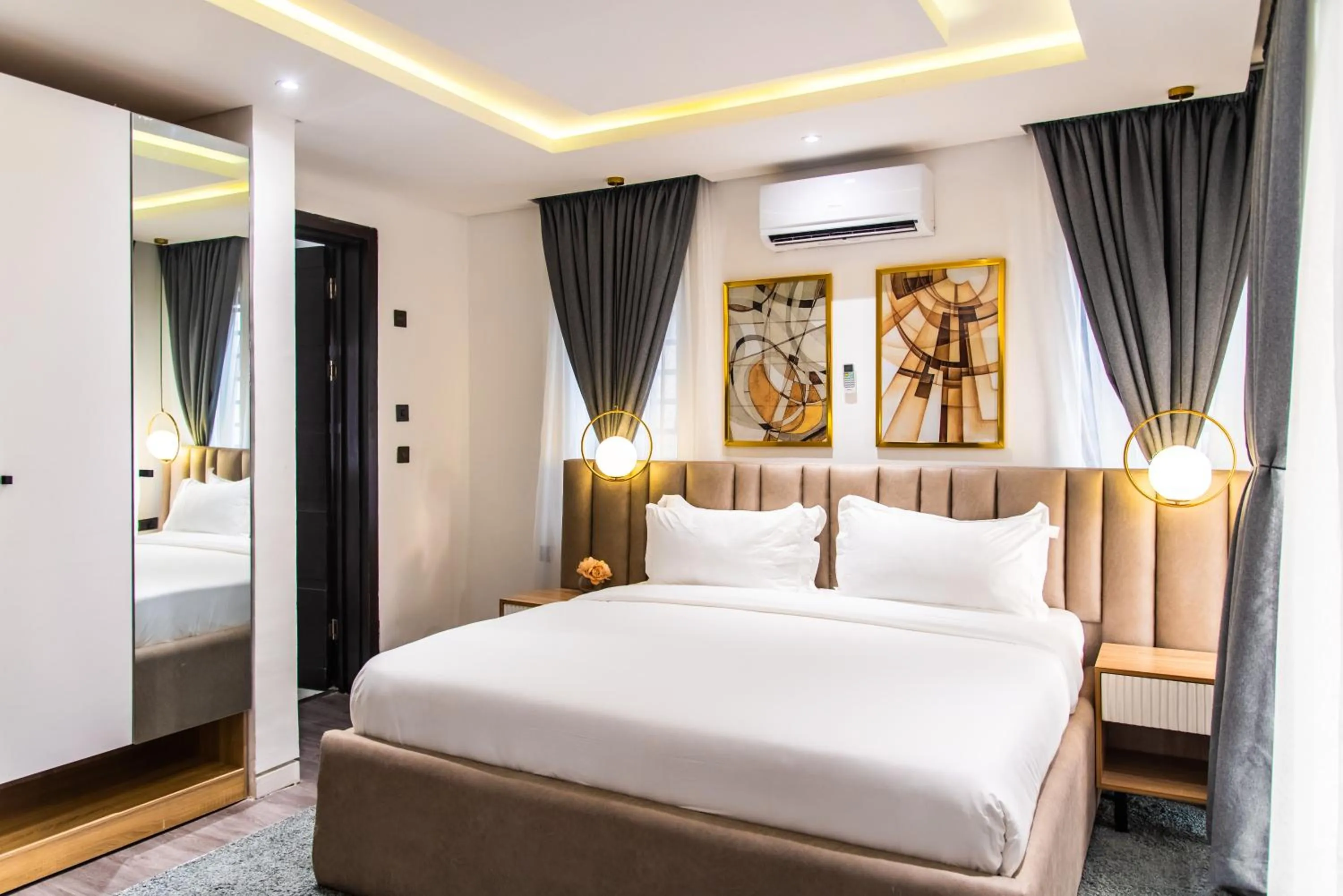 Bed in George Residence Lekki, Lagos - with Pool