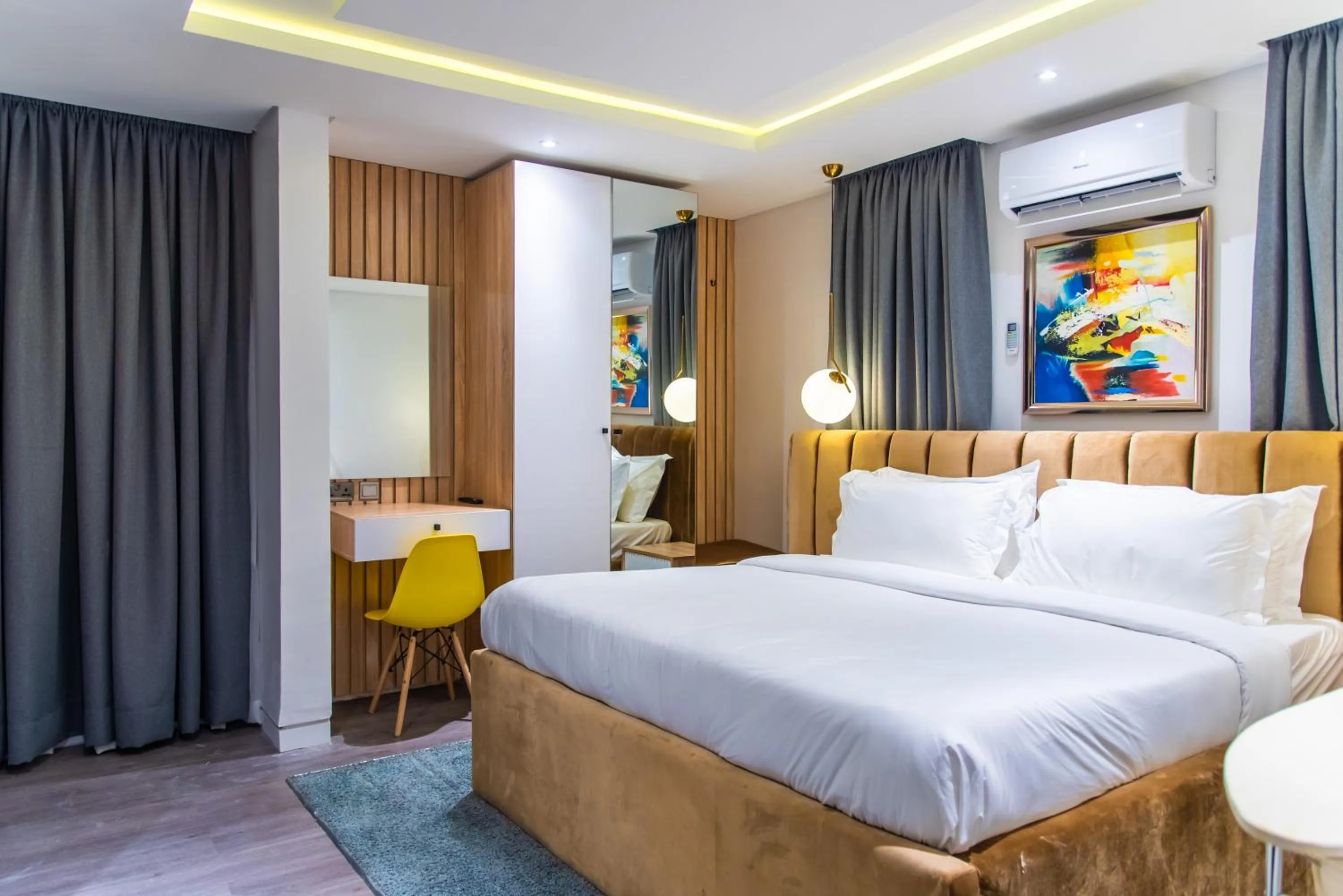 Bed in George Residence Lekki, Lagos - with Pool