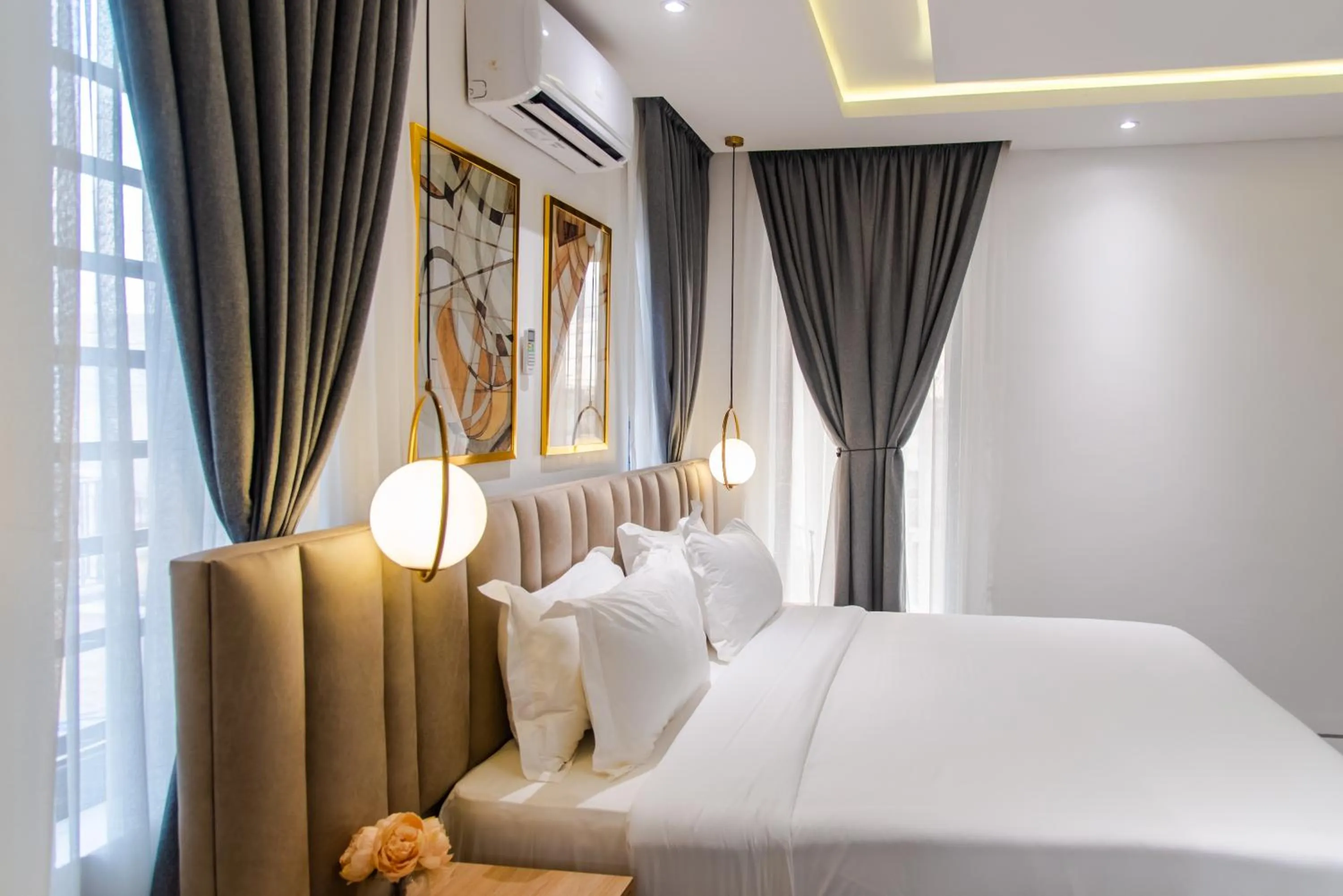 Bed in George Residence Lekki, Lagos - with Pool