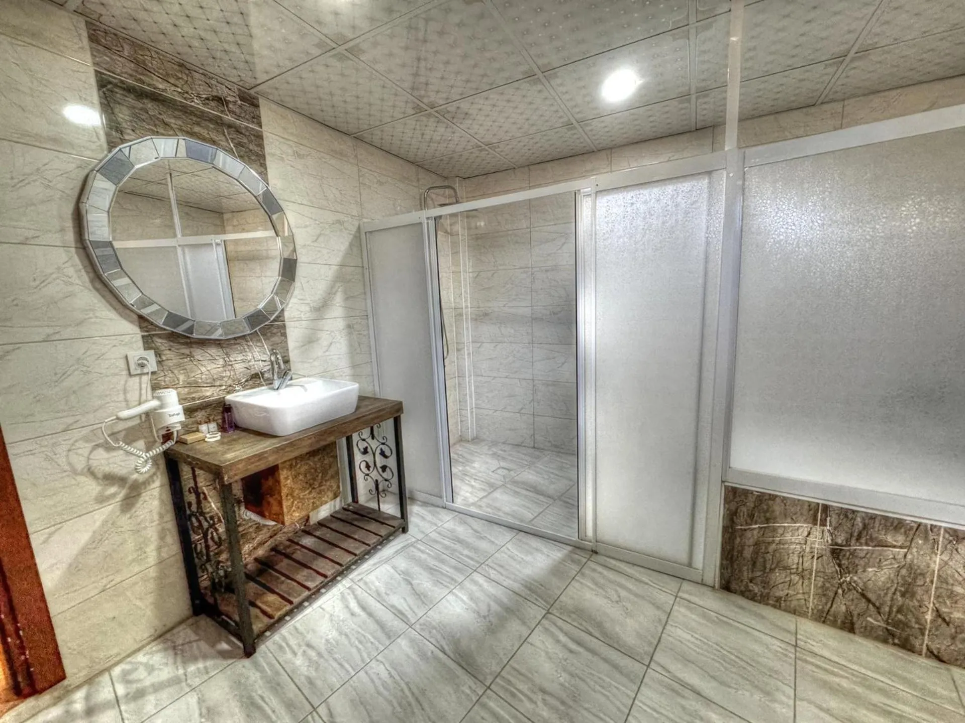 Shower in Panda Stone House