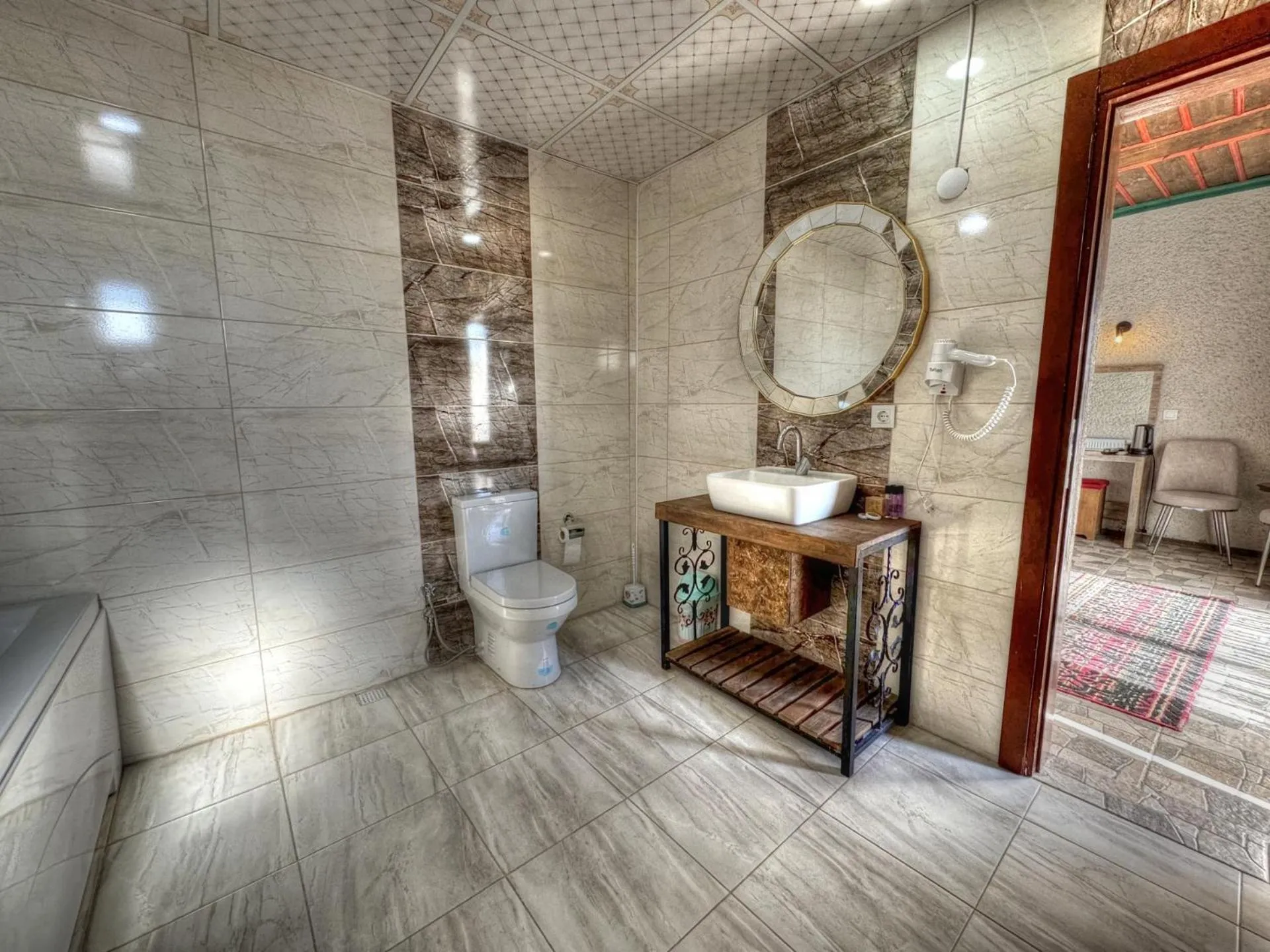 Shower in Panda Stone House