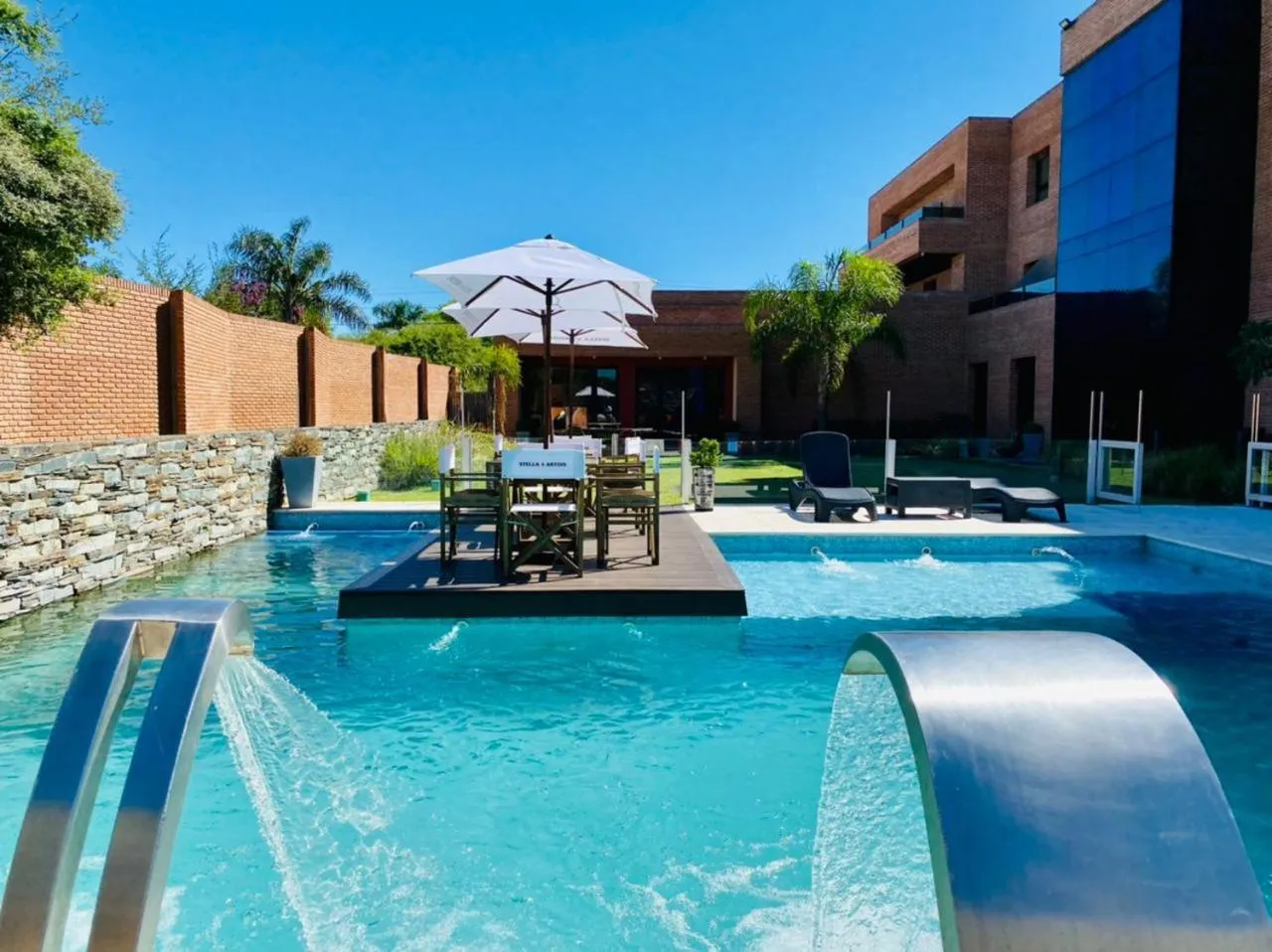 Pool view in Neper Hotel