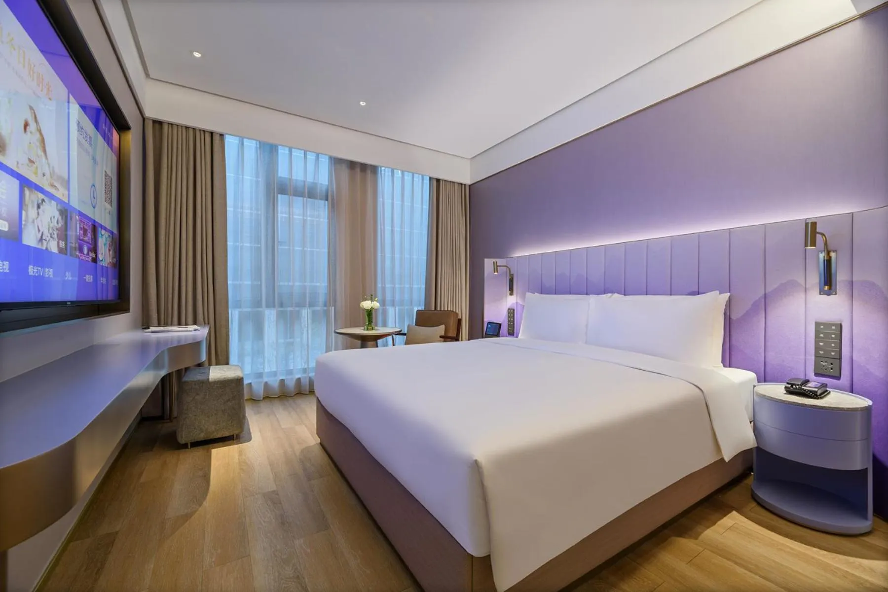 Photo of the whole room, Bed in Manxin Hotel Shanghai Hongqiao Airport International Exhibition Center
