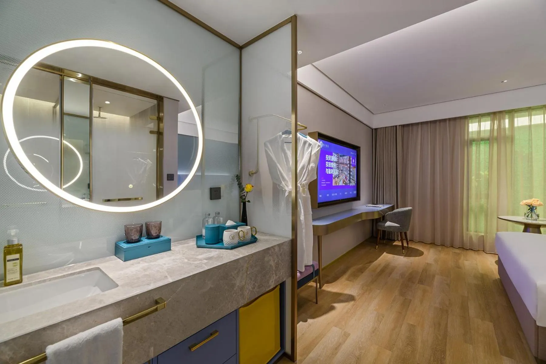 Bed in Manxin Hotel Shanghai Hongqiao Airport International Exhibition Center