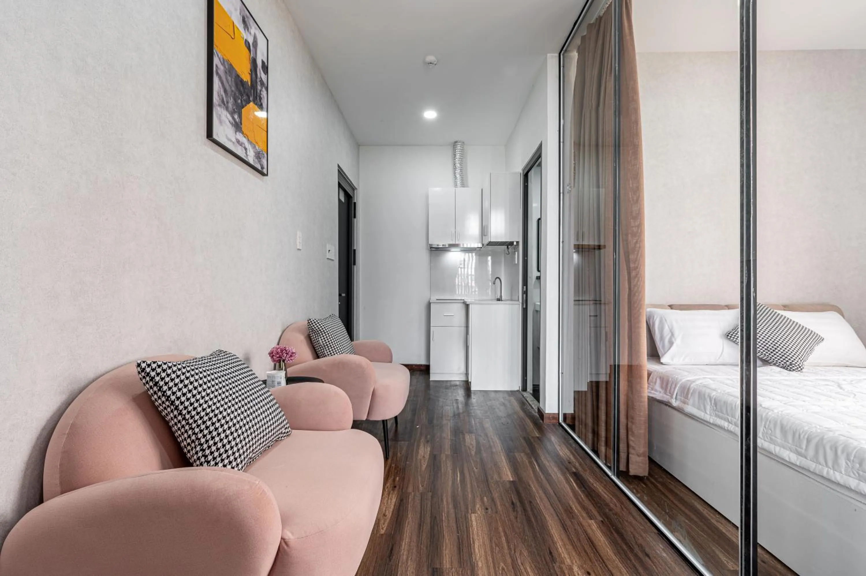 Bed in Lotus Lalala Inn Hotel