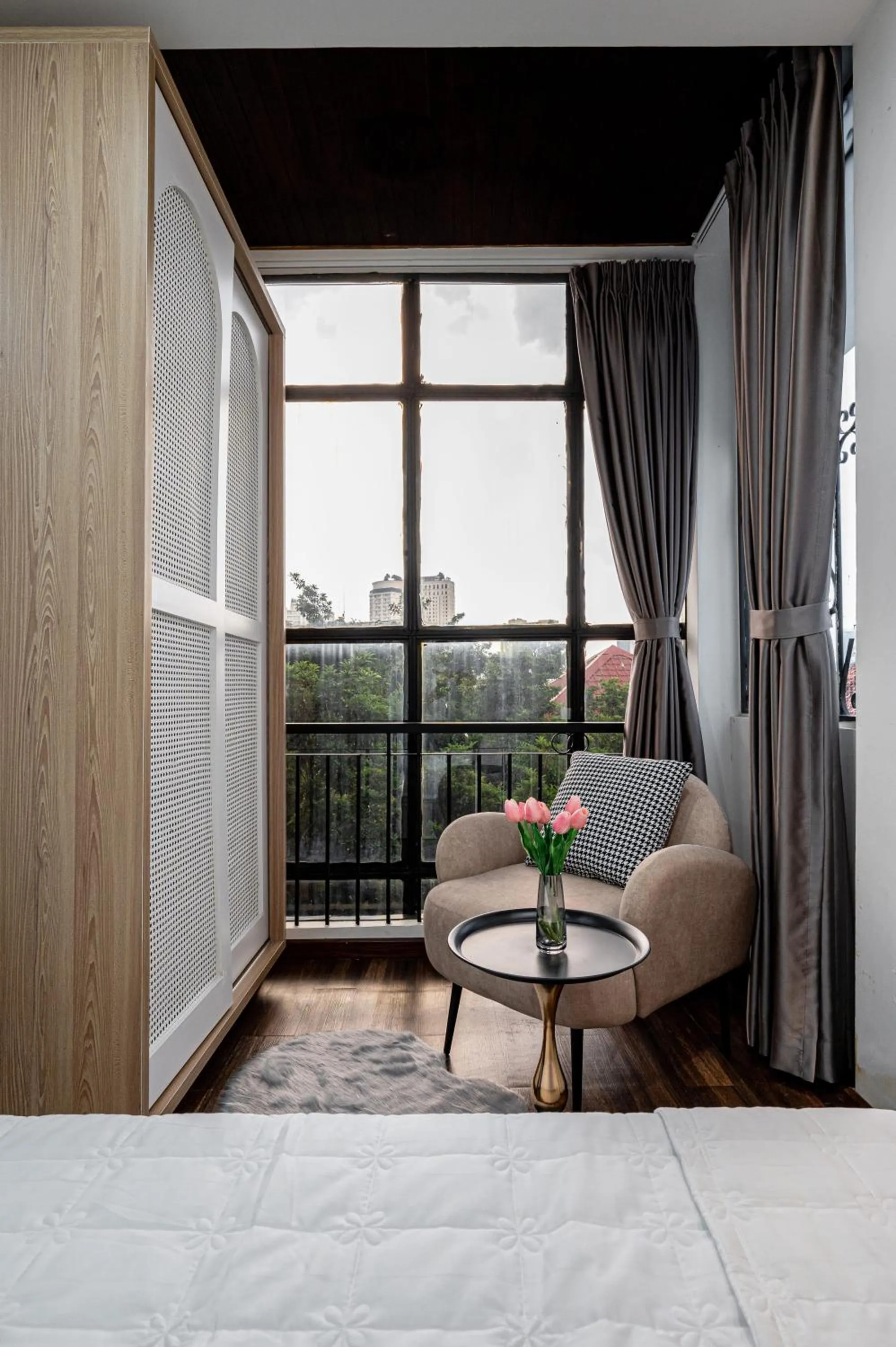 Bed in Lotus Lalala Inn Hotel