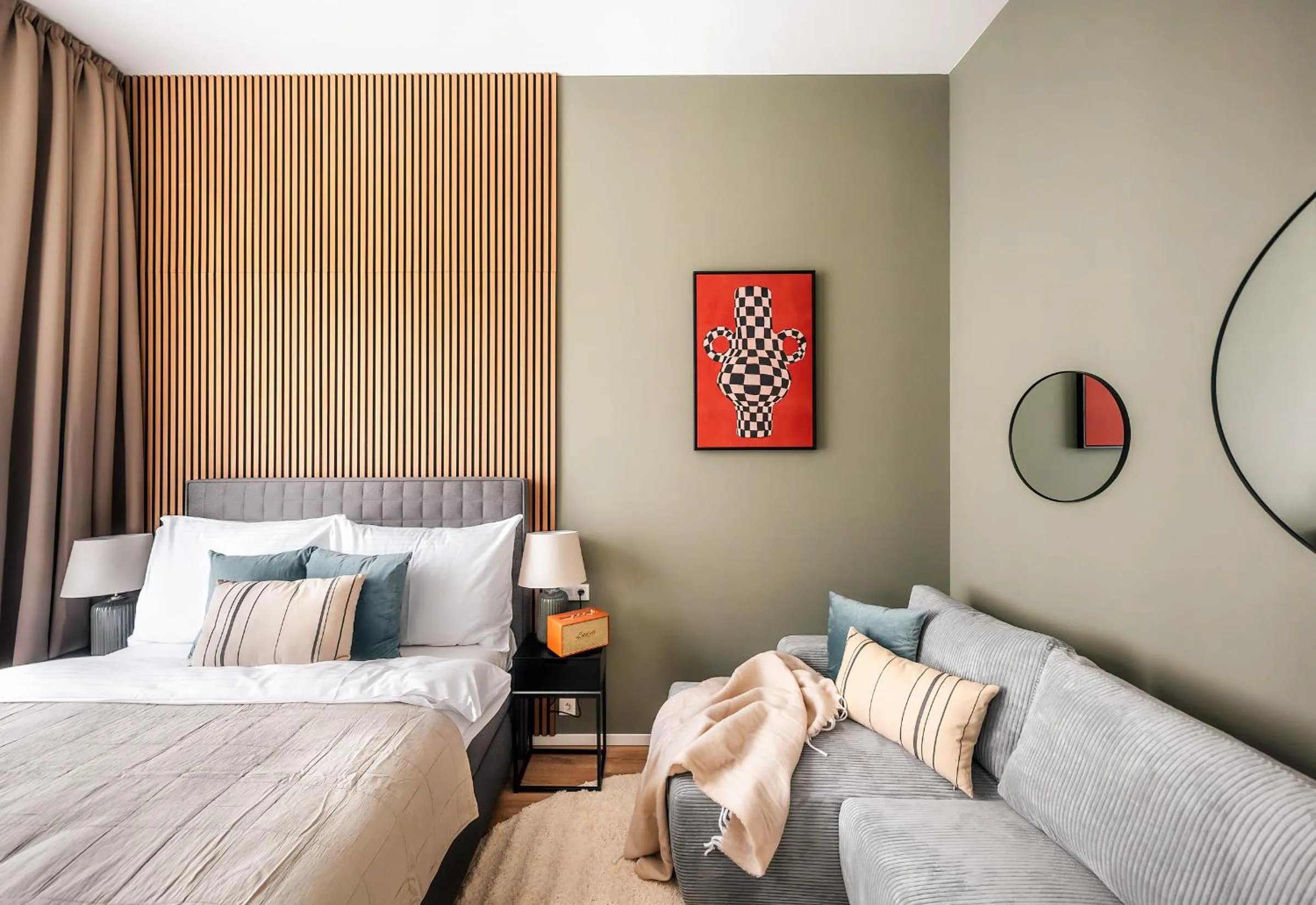 Seating area, Bed in Wenceslas sq SOHO Boutique Hotel & Premium Suites