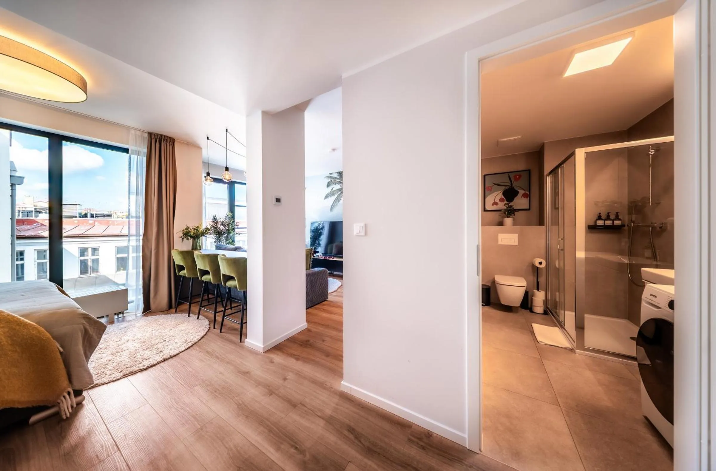 Bathroom, Bed in Wenceslas sq SOHO Boutique Hotel & Premium Suites